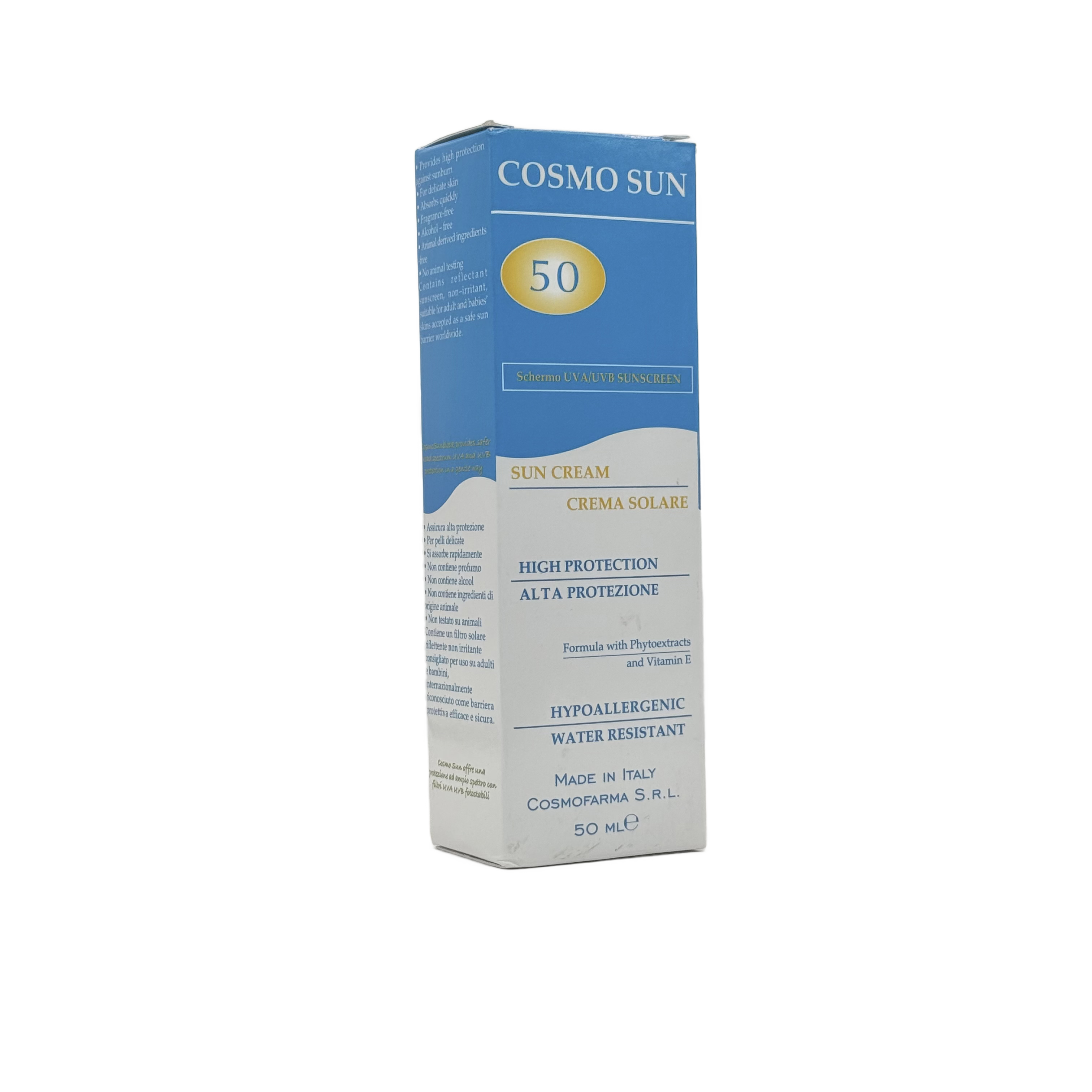 COSMO SPF 50+ Sunscreen Cream 50ml - كوزمو كريم واقي شمس SPF 50+ 50 مل