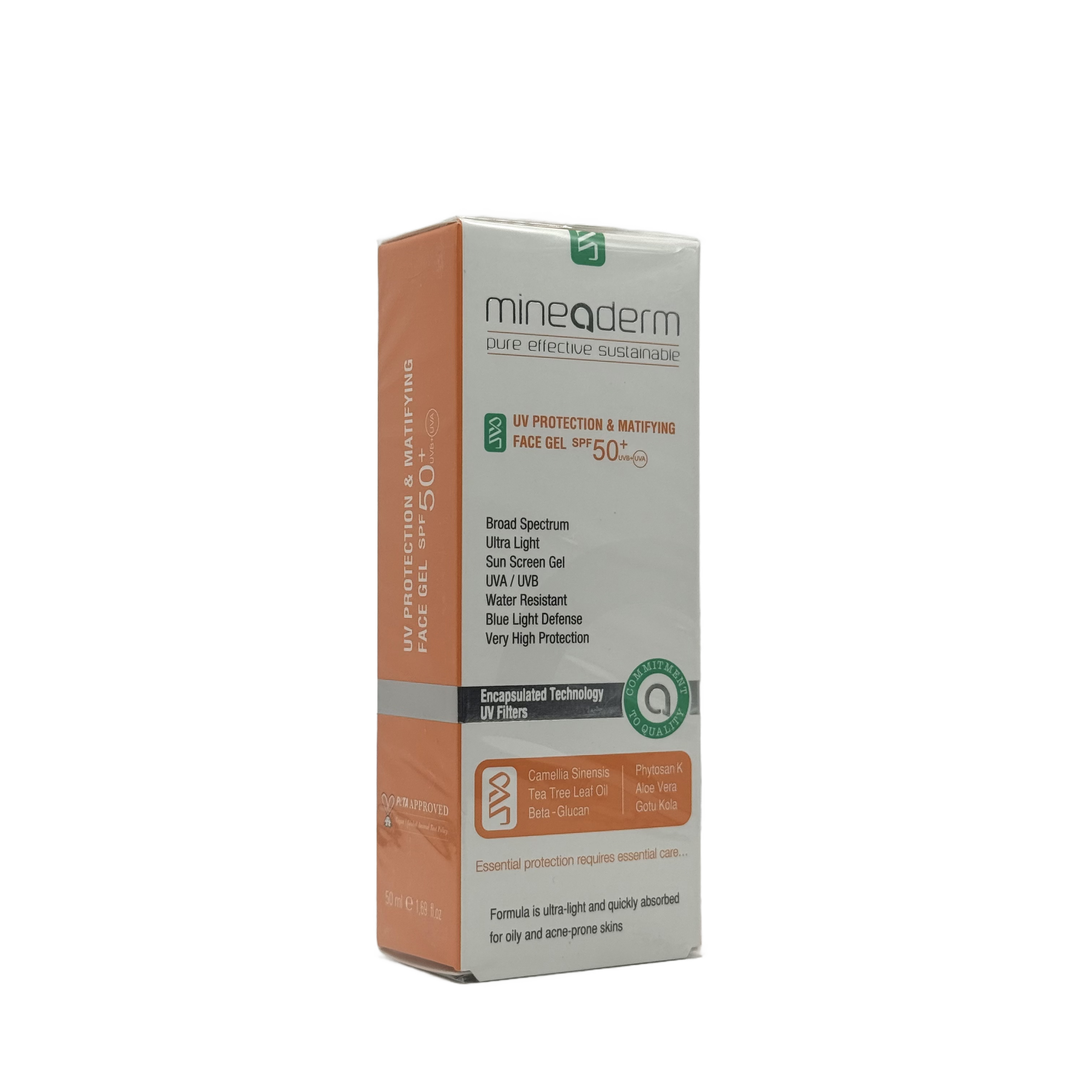 Mineaderm UV Protection & Matifying Face Gel SPF 50+ 50ml - مينيا ديرم جل واقي شمس ومطفي للوجه SPF 50+ 50 مل