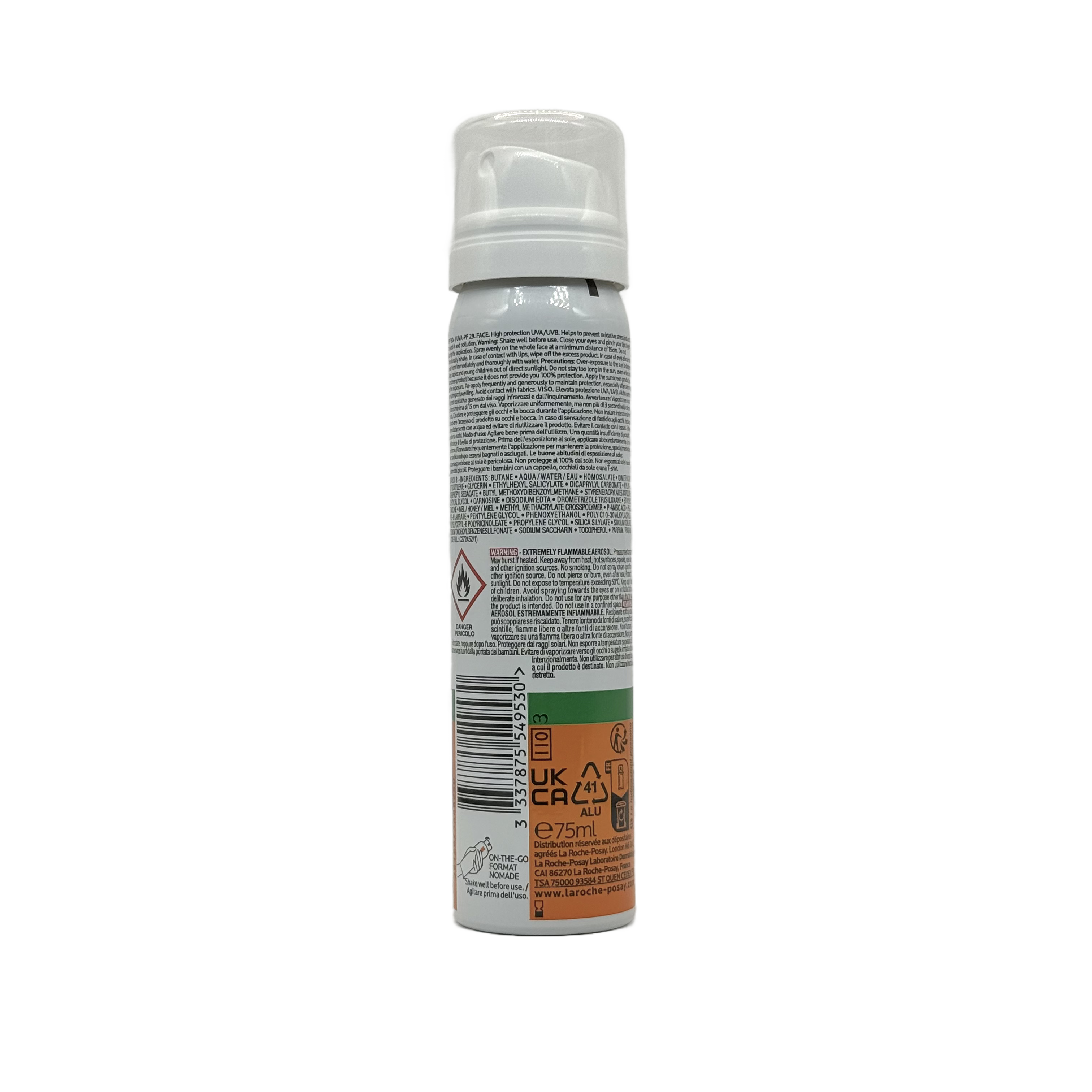 La Roche-Posay Anthelios Invisible Face Mist SPF 50 75ml - لاروش بوزيه أنثيليوس بخاخ واقي شمس غير مرئي للوجه SPF 50 75 مل