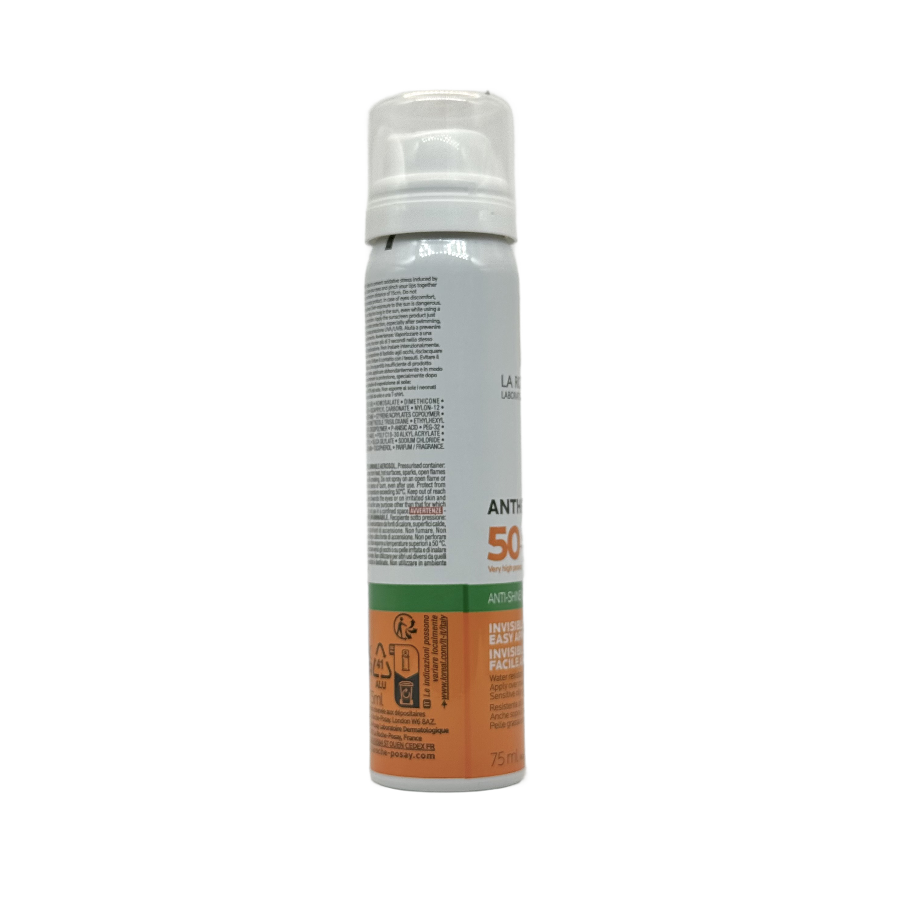 La Roche-Posay Anthelios Invisible Face Mist SPF 50 75ml - لاروش بوزيه أنثيليوس بخاخ واقي شمس غير مرئي للوجه SPF 50 75 مل