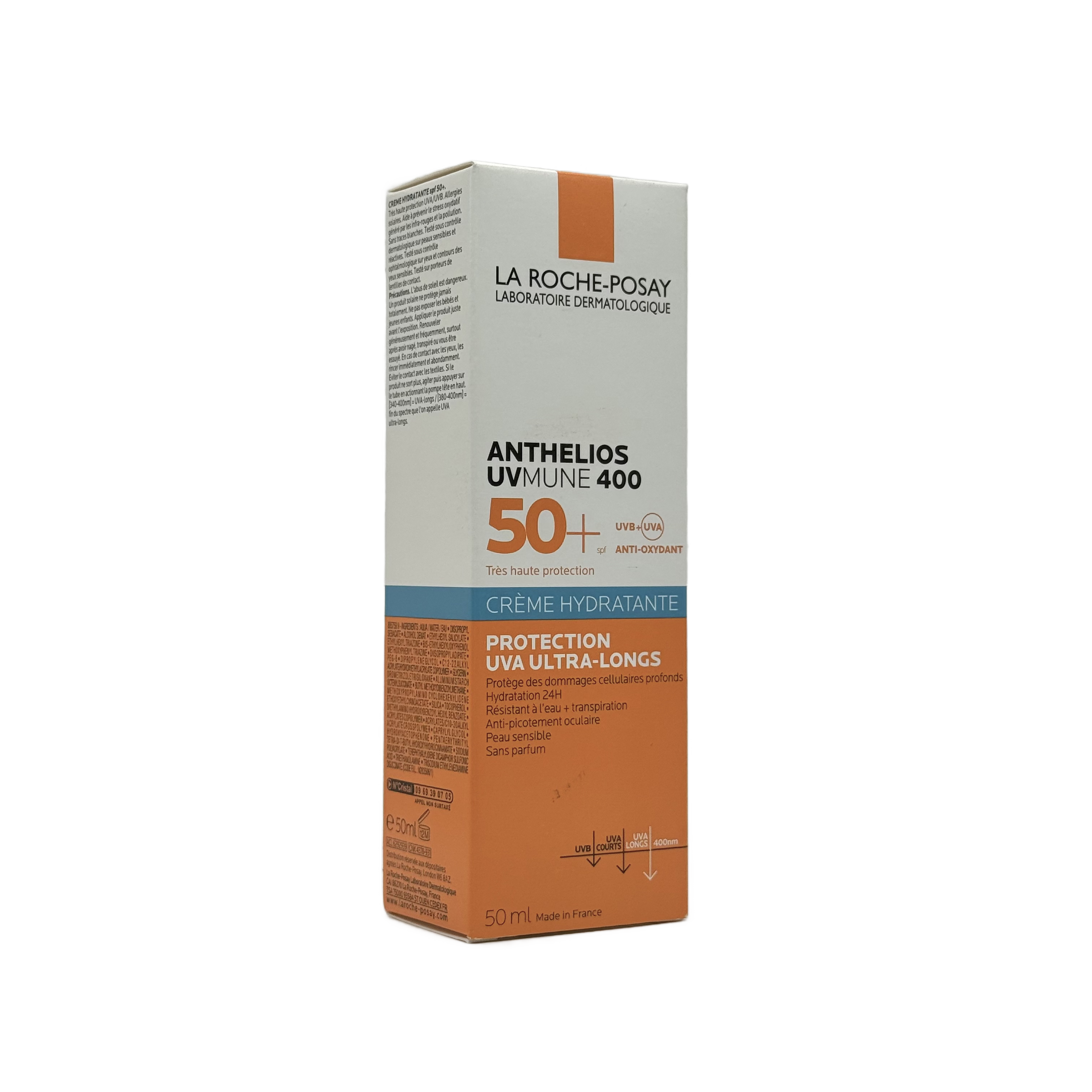 LA ROCHE POSAY Anthelios Uvmune 400 Hydrating Cream SPF 50+ 50ml - لاروش بوزيه أنثيليوس يوفي ميون 400 كريم مرطب SPF 50+ 50 مل