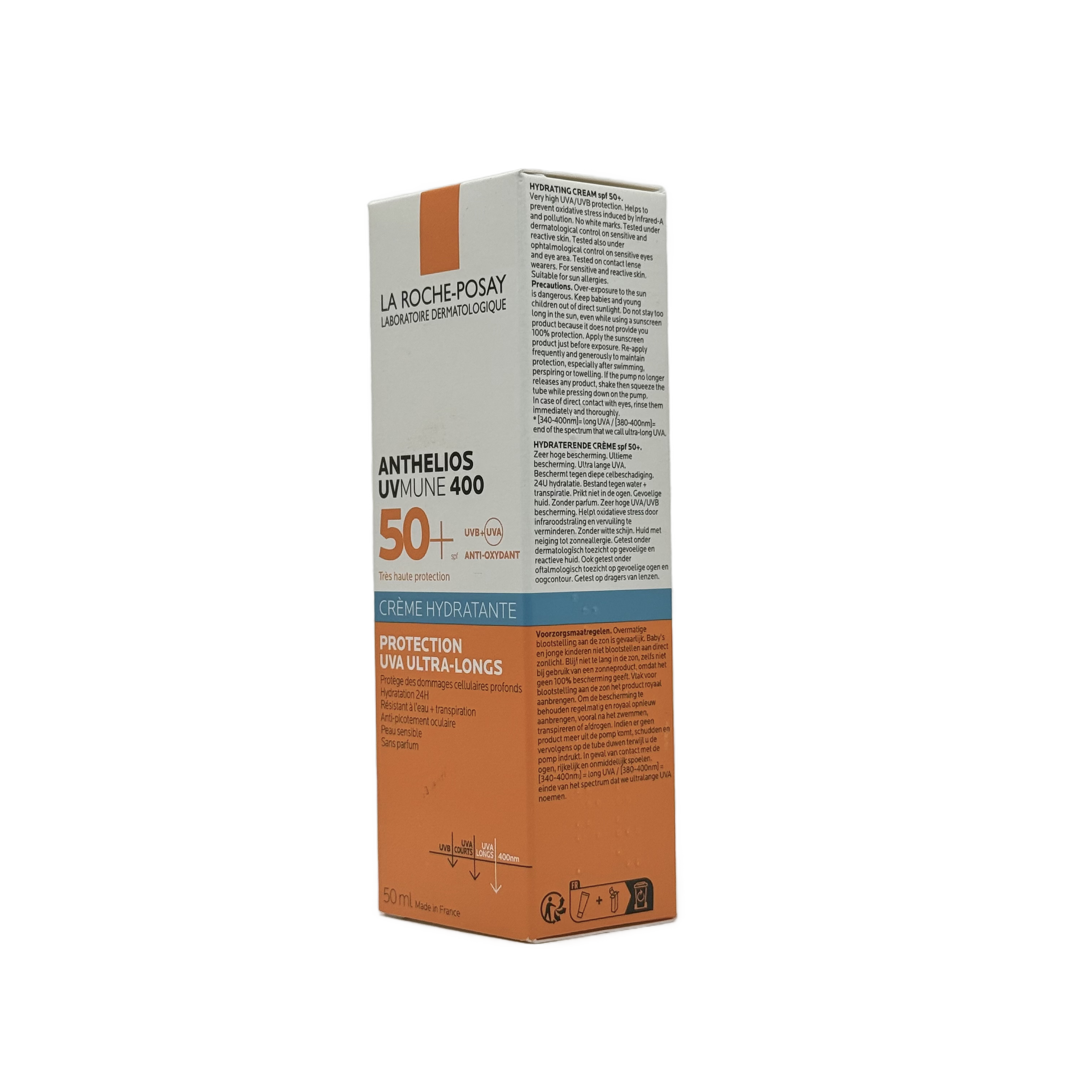 LA ROCHE POSAY Anthelios Uvmune 400 Hydrating Cream SPF 50+ 50ml - لاروش بوزيه أنثيليوس يوفي ميون 400 كريم مرطب SPF 50+ 50 مل