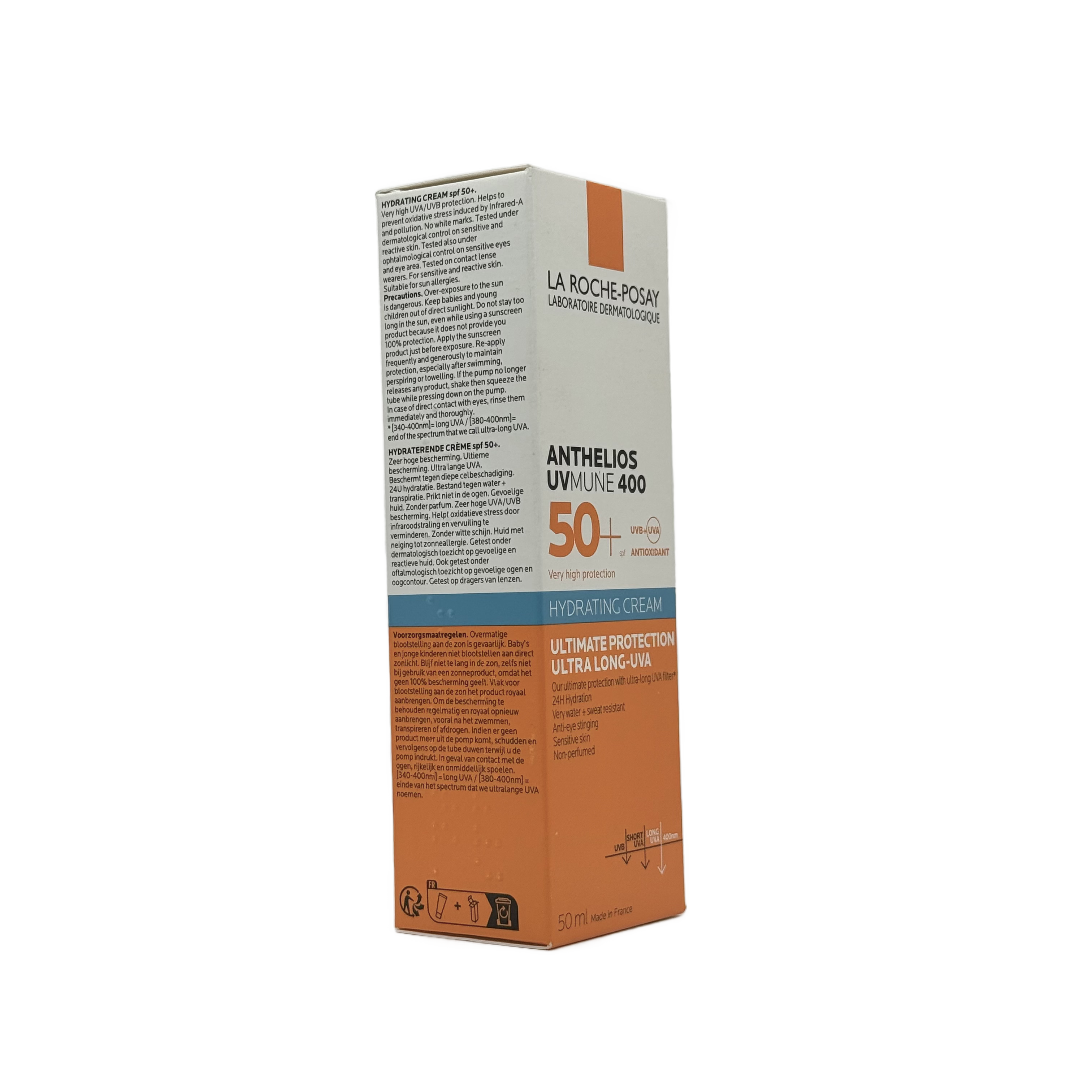 LA ROCHE POSAY Anthelios Uvmune 400 Hydrating Cream SPF 50+ 50ml - لاروش بوزيه أنثيليوس يوفي ميون 400 كريم مرطب SPF 50+ 50 مل