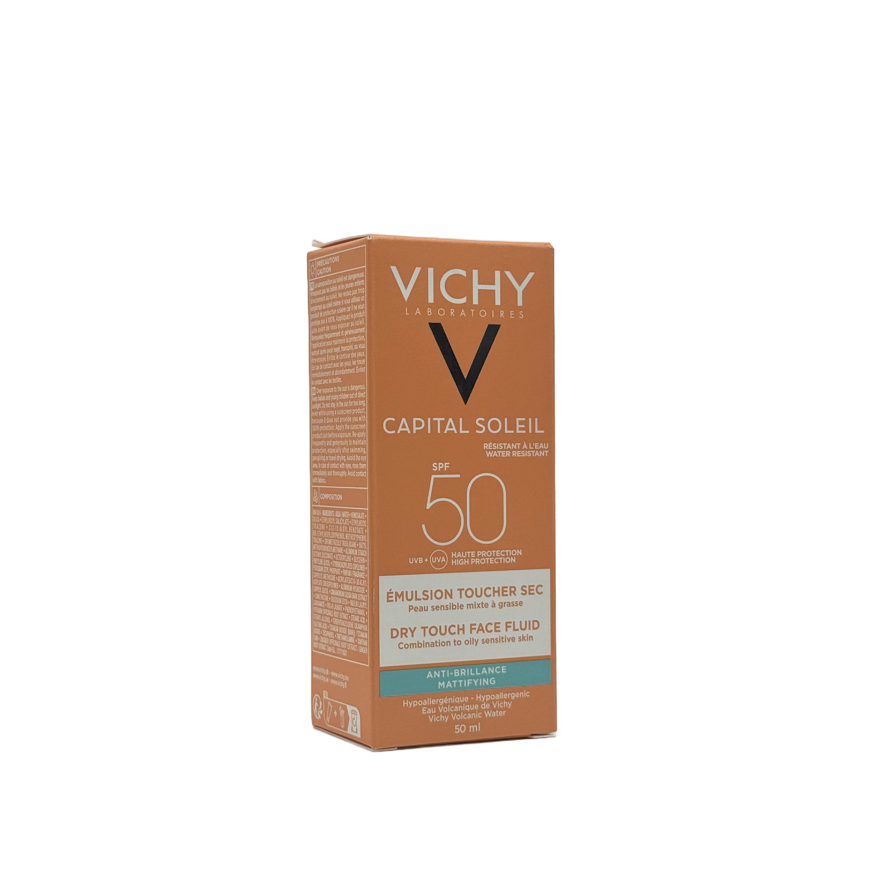 Vichy Capital Soleil Dry Touch Face Fluid SPF 50+ 50 ML - فيشي كابيتال سولاي دراي تاتش فلويد للوجه SPF 50+ 50 مل