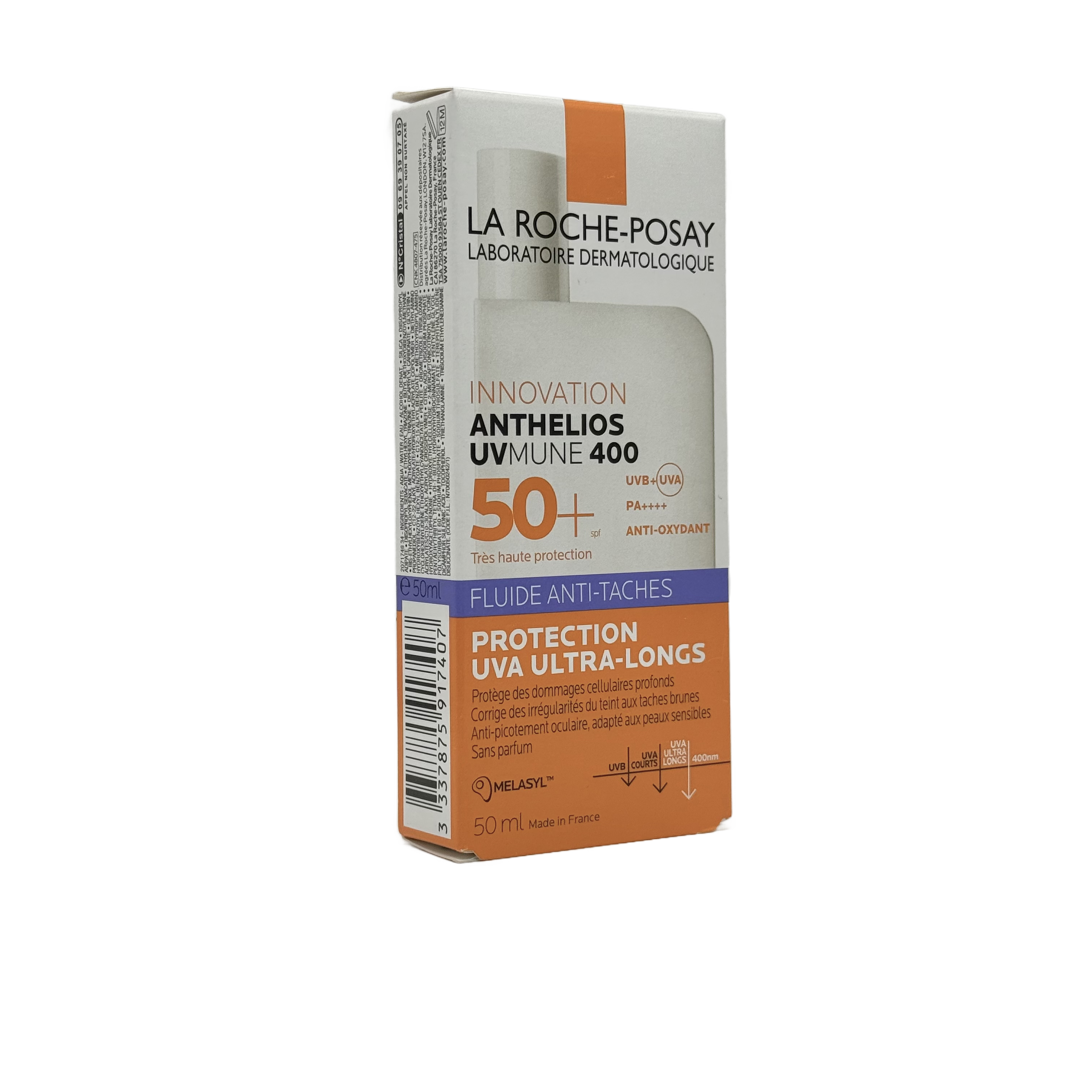 La Roche Posay Anthelios UVMUNE 400 Fluide Anti Taches 50ml - لاروش بوزيه أنثيليوس يوفي ميون 400 فلويد مضاد للبقع 50 مل