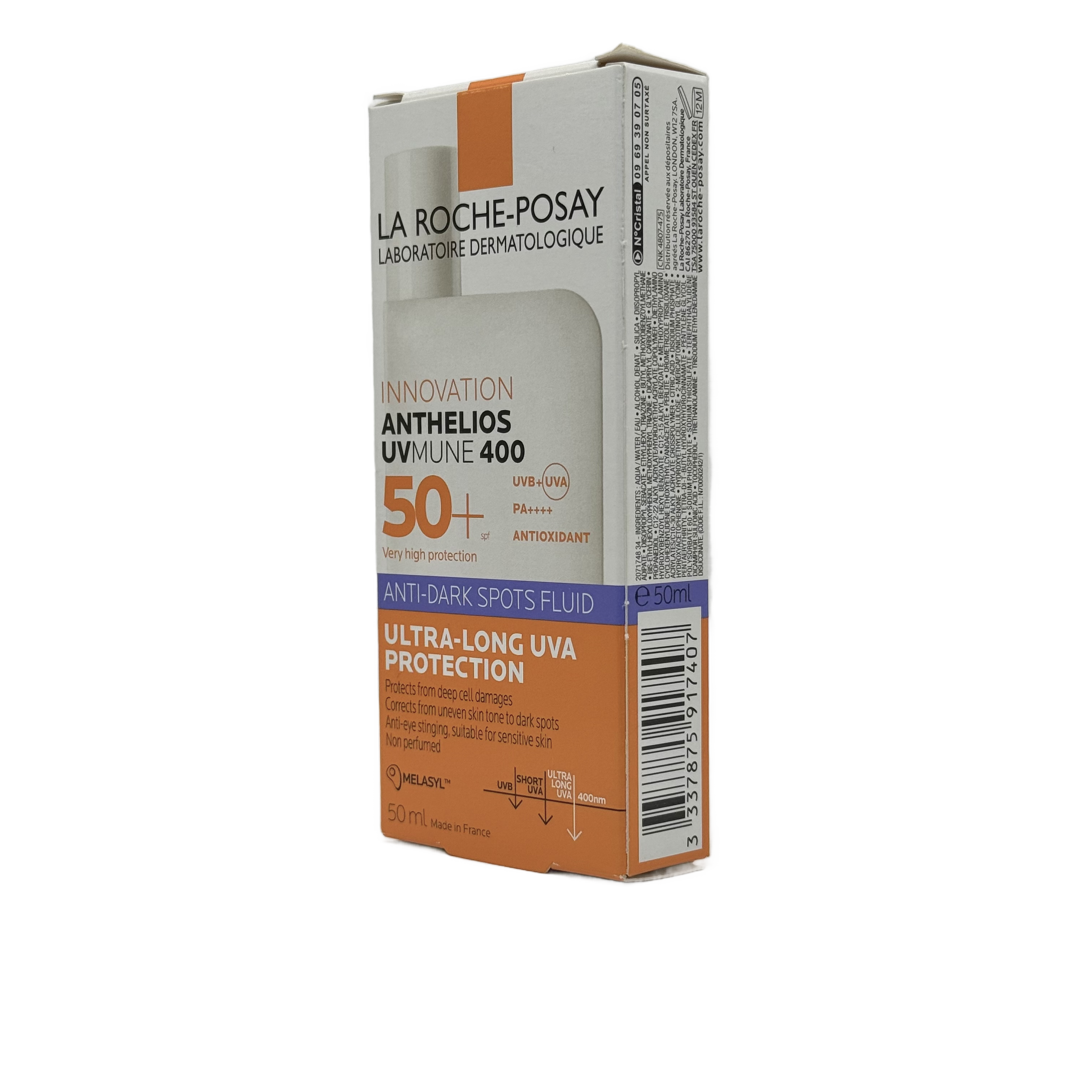 La Roche Posay Anthelios UVMUNE 400 Fluide Anti Taches 50ml - لاروش بوزيه أنثيليوس يوفي ميون 400 فلويد مضاد للبقع 50 مل