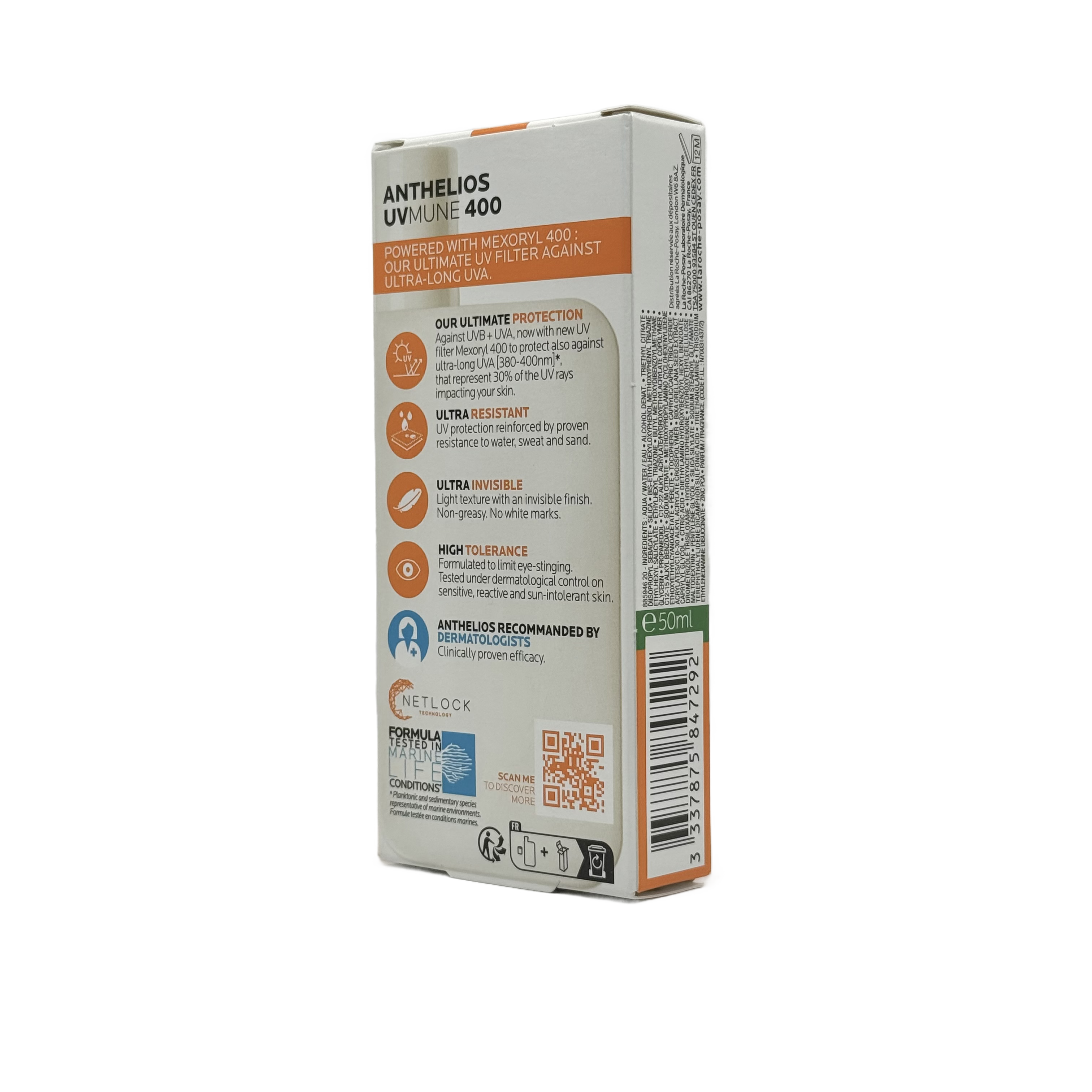 La Roche Posay Anthelios UVMUNE 400 Oil Control Fluid SPF50+ 50ml - لاروش بوزيه أنثيليوس يوفي ميون 400 أويل كنترول فلويد SPF50+ 50 مل