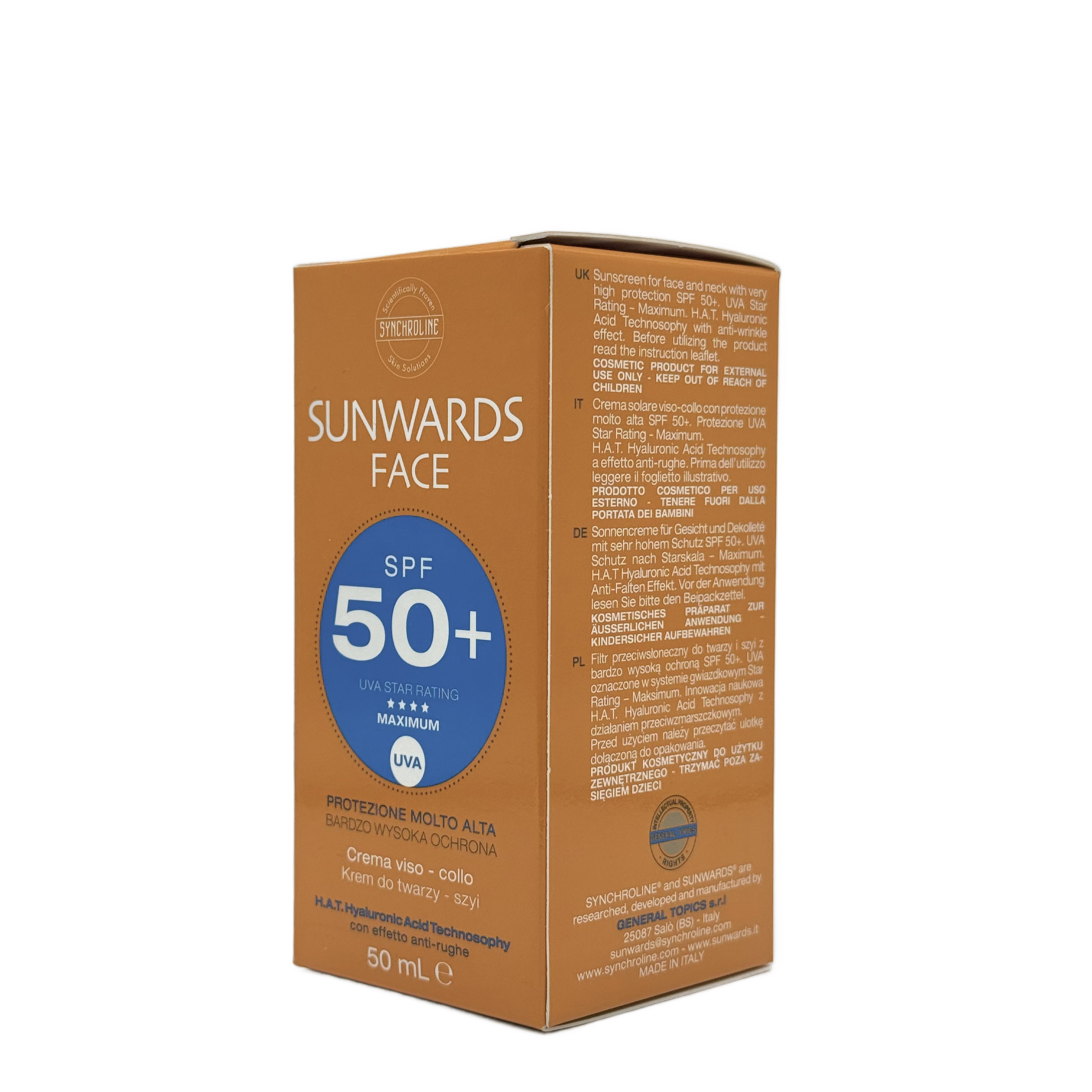 Synchroline Sunwards Face SPF50+ 50ml - سينكرولاين صن واردز للوجه SPF50+ 50 مل