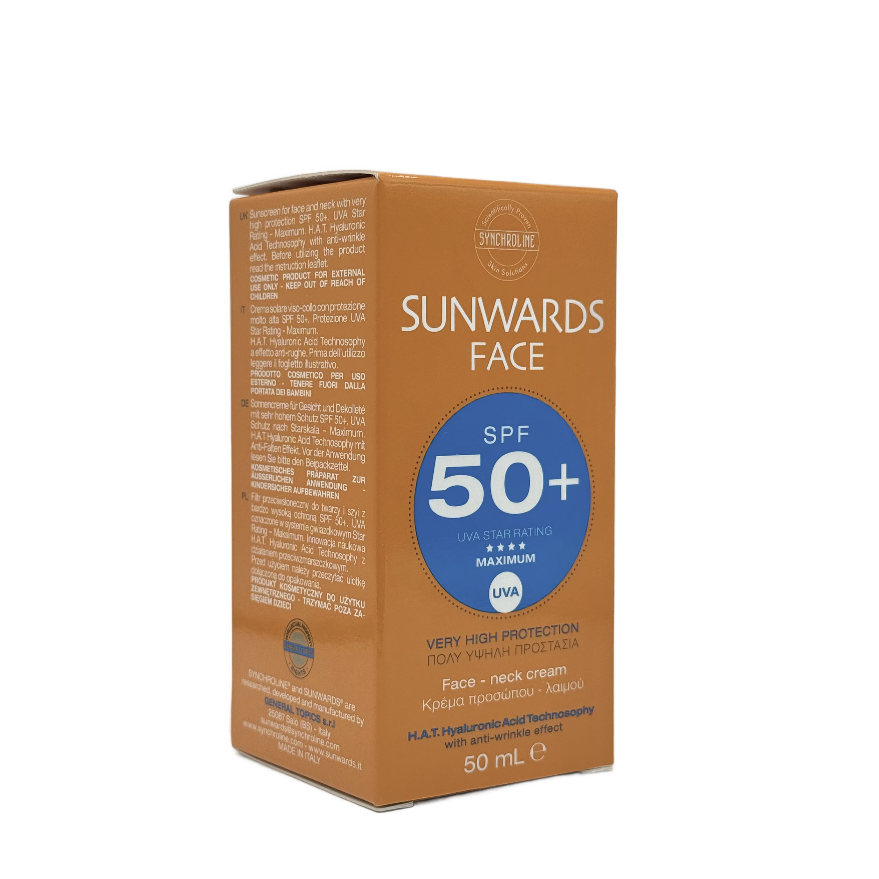 Synchroline Sunwards Face SPF50+ 50ml - سينكرولاين صن واردز للوجه SPF50+ 50 مل