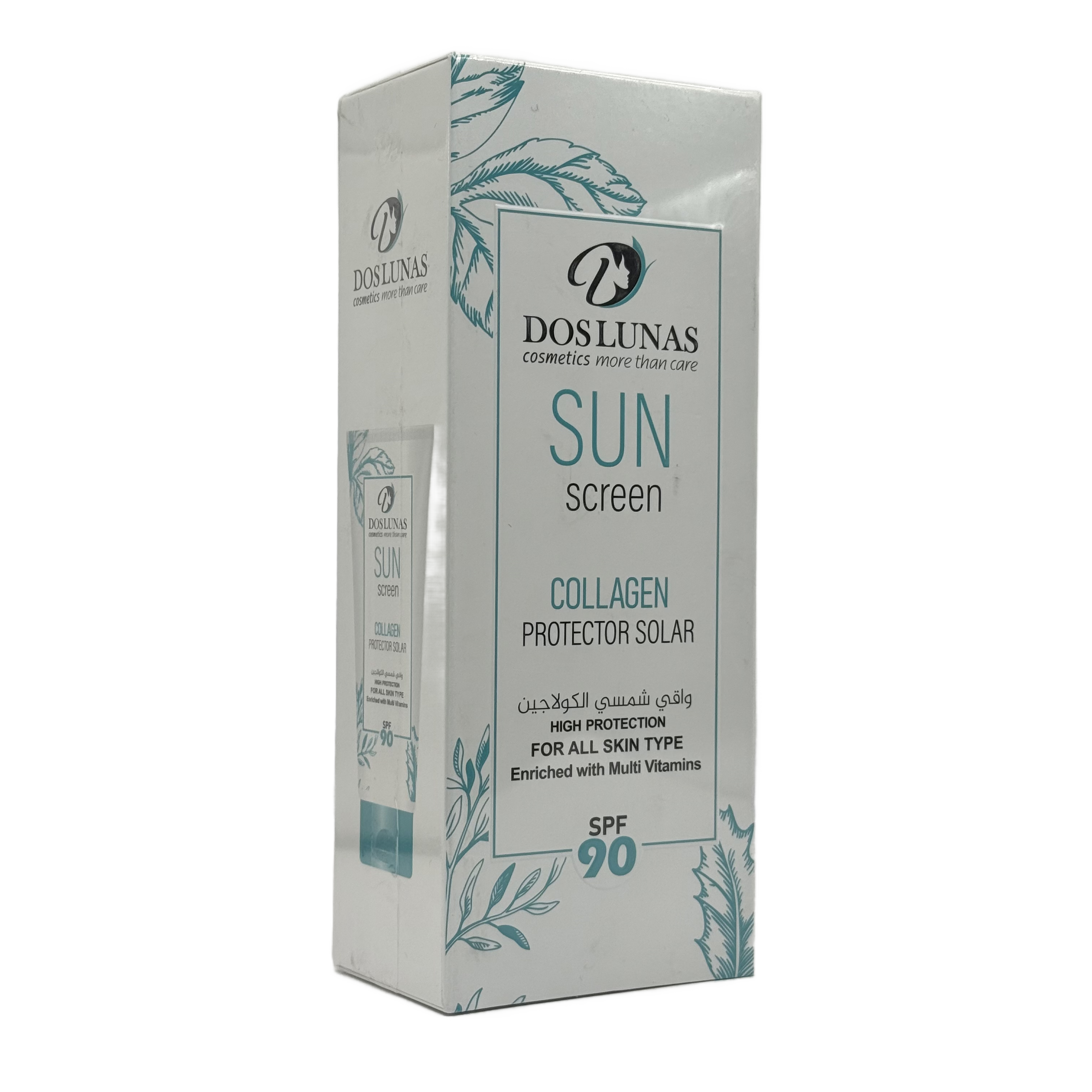 Doslunas Sunscreen Cream SPF90 Collagen 130ml - دوسلوناس كريم واقي شمس SPF90 كولاجين 130 مل