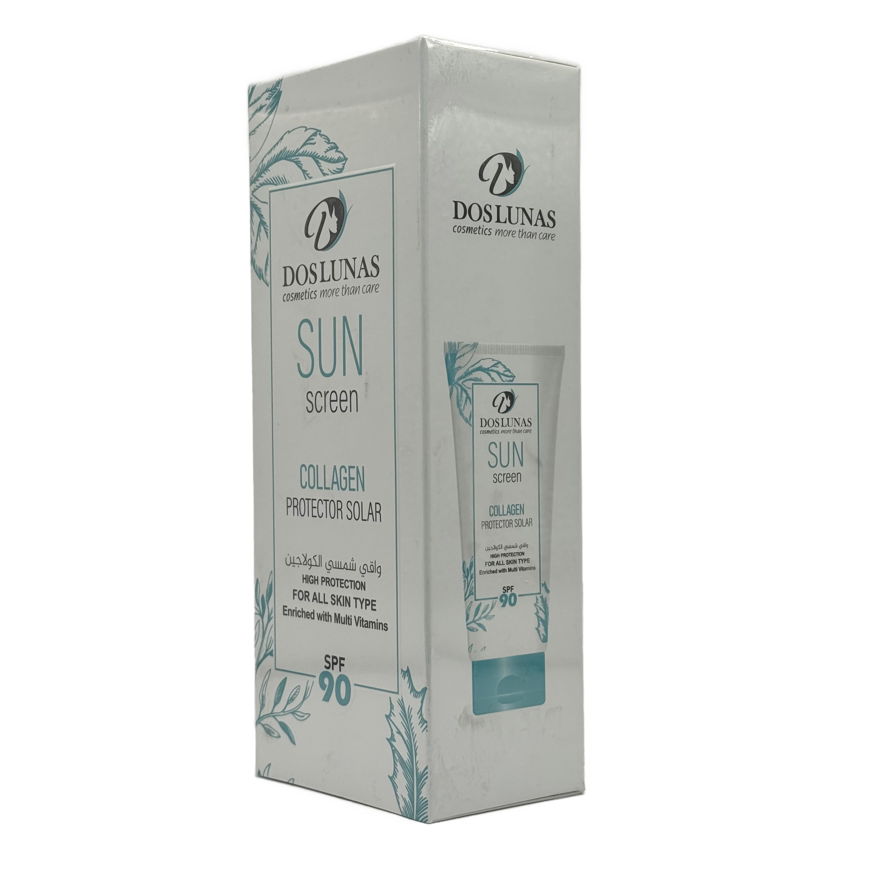 Doslunas Sunscreen Cream SPF90 Collagen 130ml - دوسلوناس كريم واقي شمس SPF90 كولاجين 130 مل