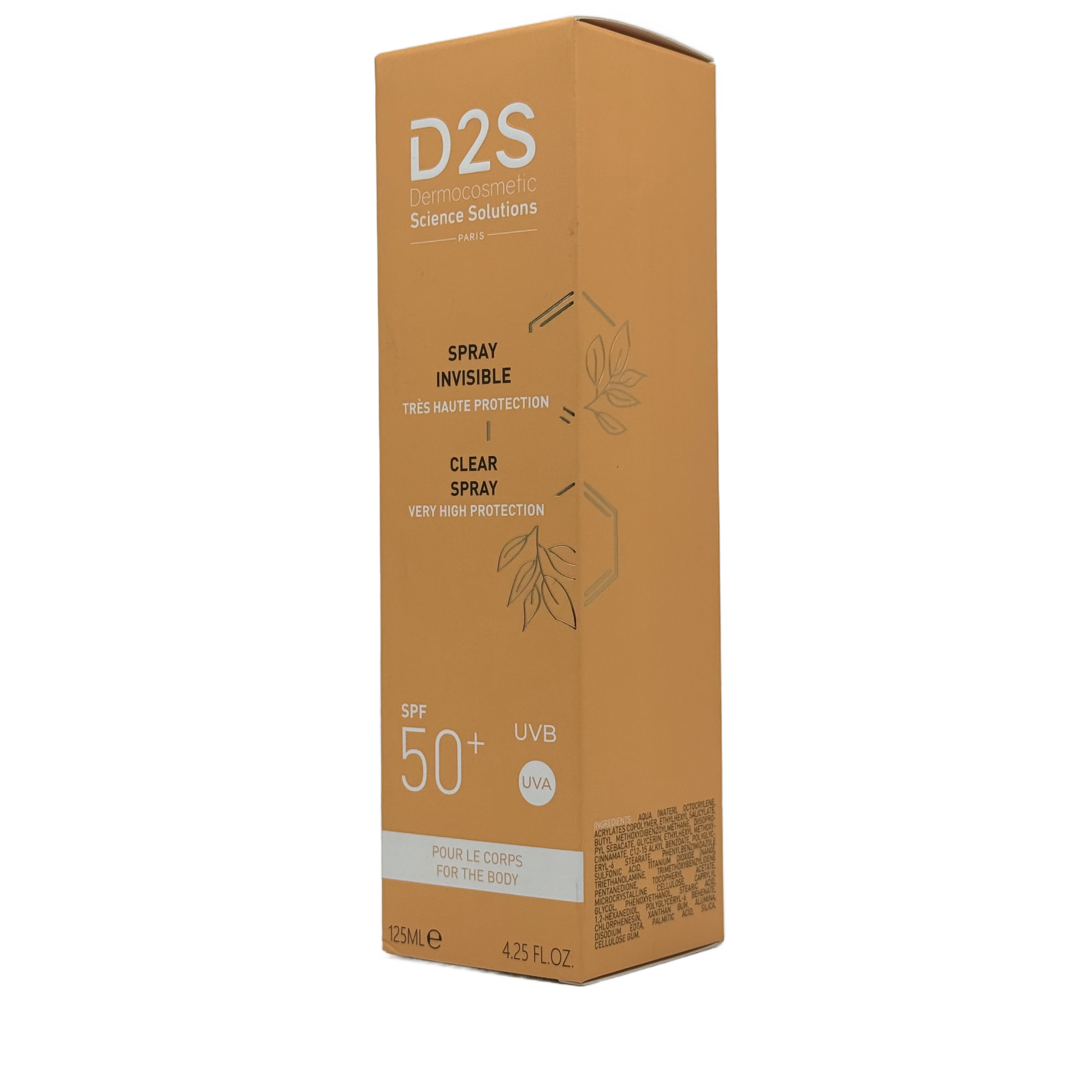 D2S Spray SPF50+ 125ml - دي تو اس سبراي واقي شمس SPF50+ 125 مل
