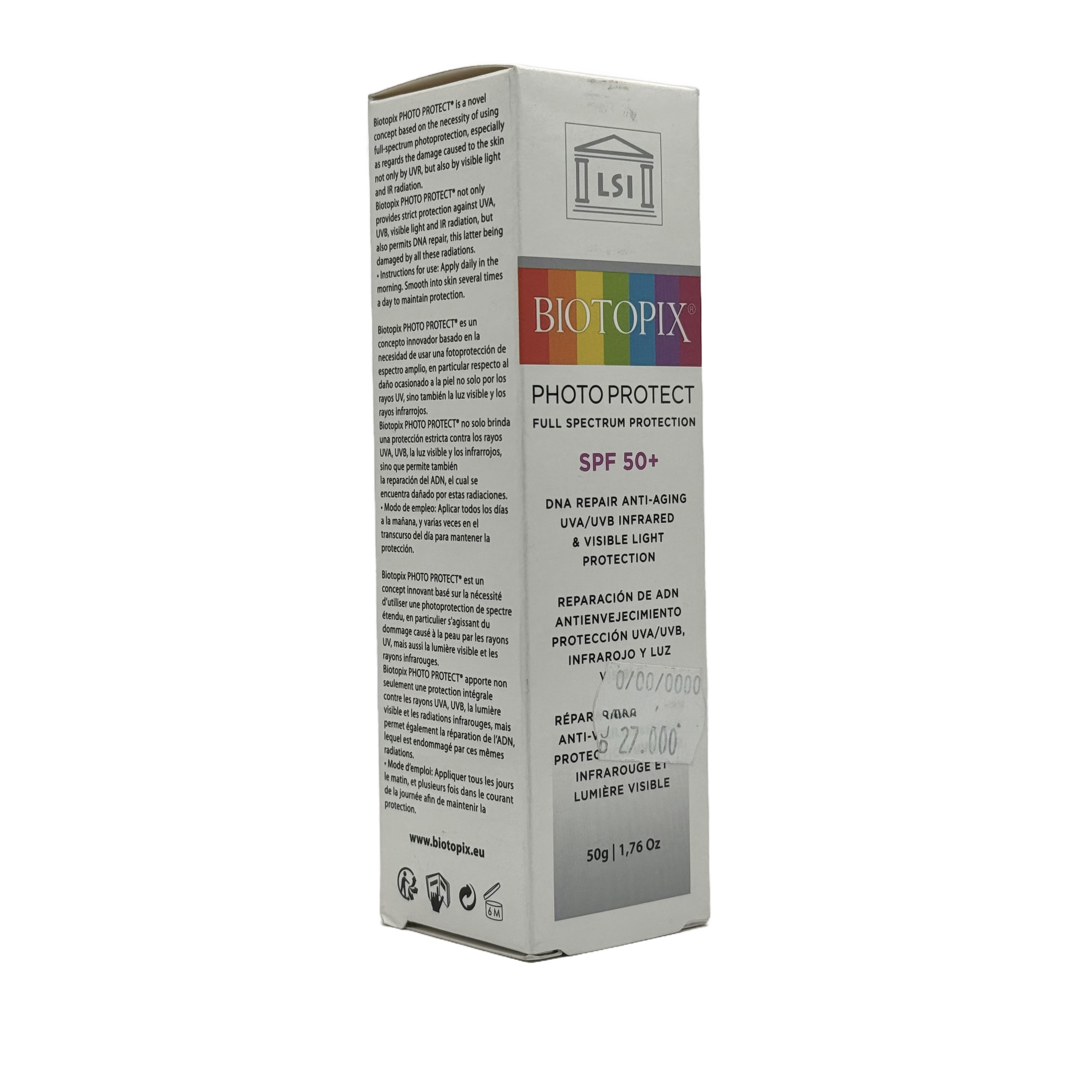BIOTOPIX Photo Protect Full Spectrum Protection Cream SPF50+ 50g - بايوتوبيكس فوتو بروتكت كريم حماية كاملة الطيف SPF50+ 50 غ
