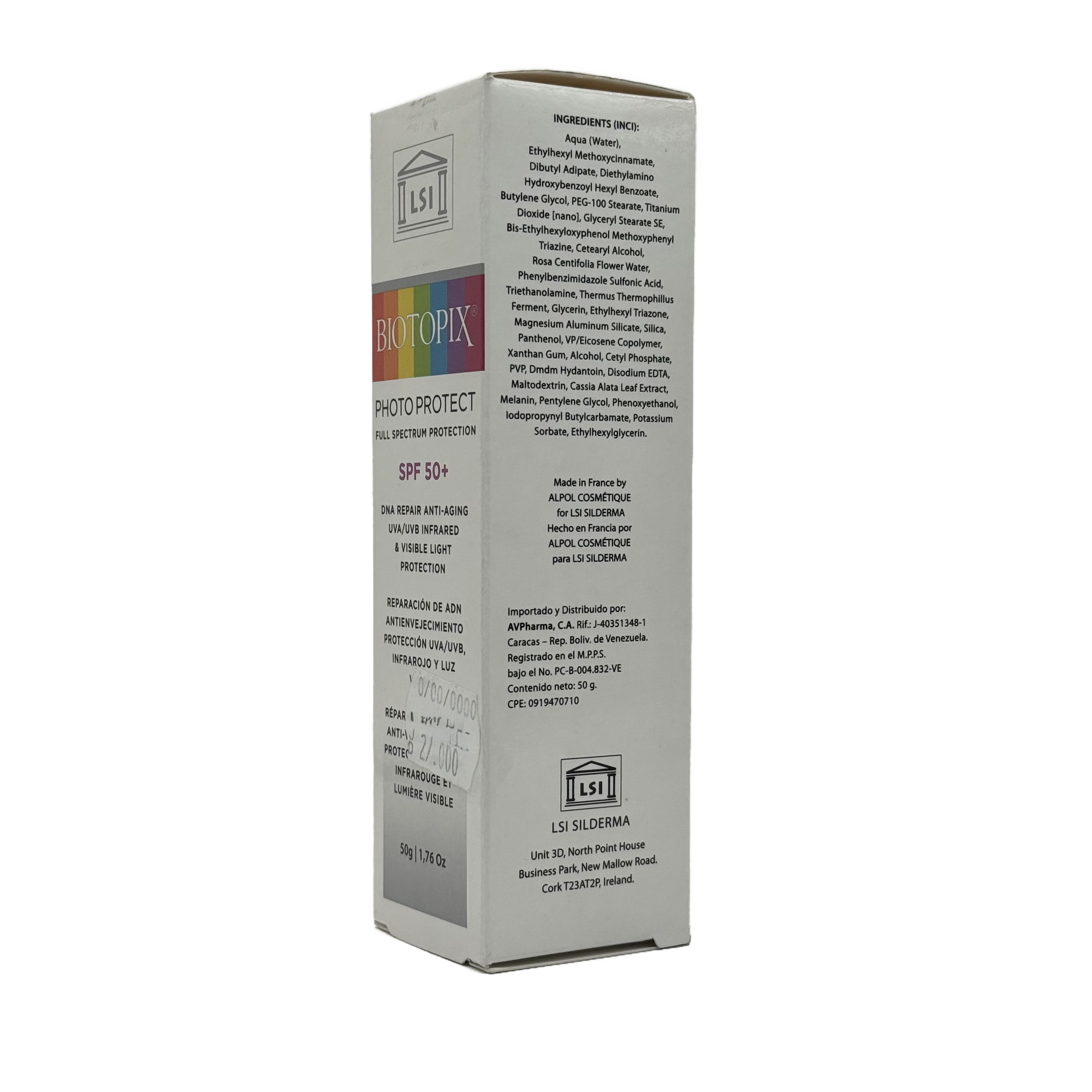 BIOTOPIX Photo Protect Full Spectrum Protection Cream SPF50+ 50g - بايوتوبيكس فوتو بروتكت كريم حماية كاملة الطيف SPF50+ 50 غ