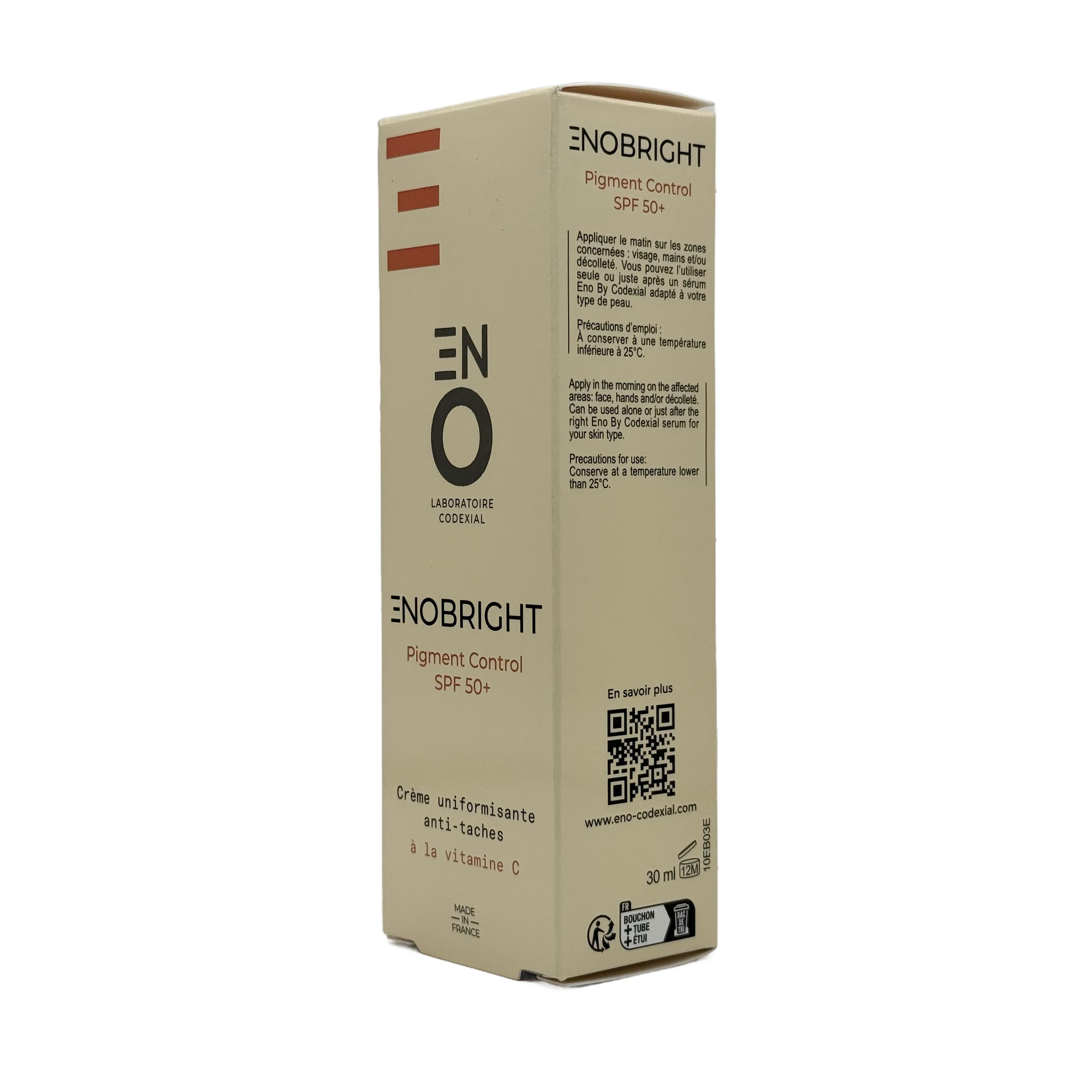 Codexial Enobright Pigment Control SPF50+ 30ml - كوديكسيل إينوبرايت بيجمنت كنترول SPF50+ 30 مل