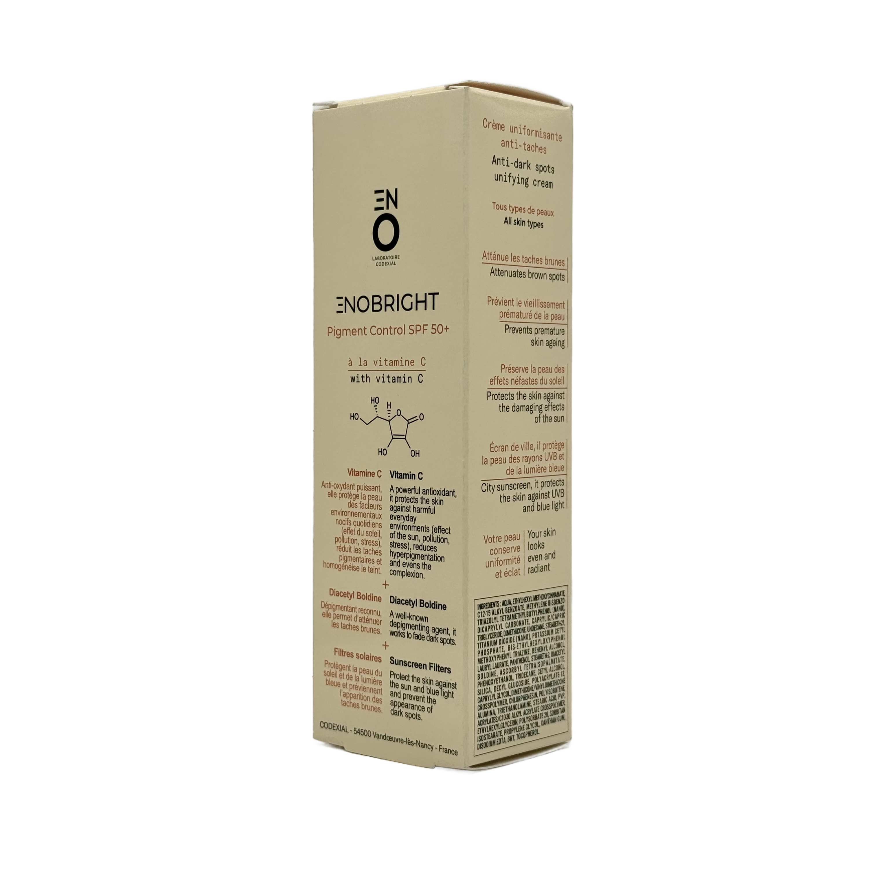 Codexial Enobright Pigment Control SPF50+ 30ml - كوديكسيل إينوبرايت بيجمنت كنترول SPF50+ 30 مل