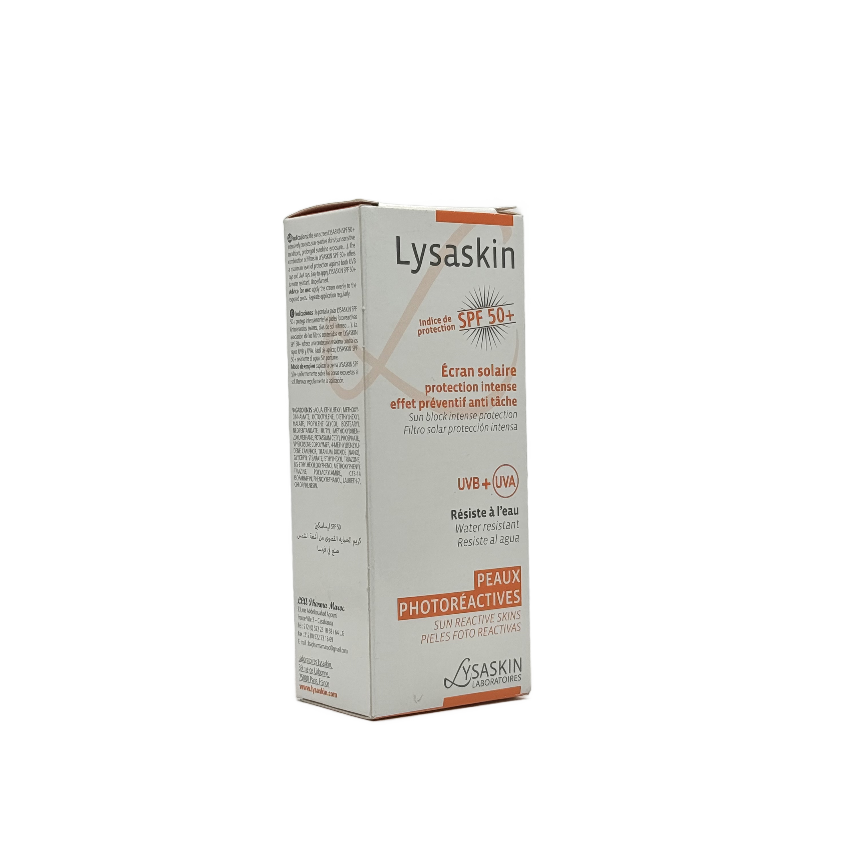 Lysaskin Ecran Solaire SPF50+ Cream 40ml - ليساسكين إكران سولير كريم SPF50+ 40 مل