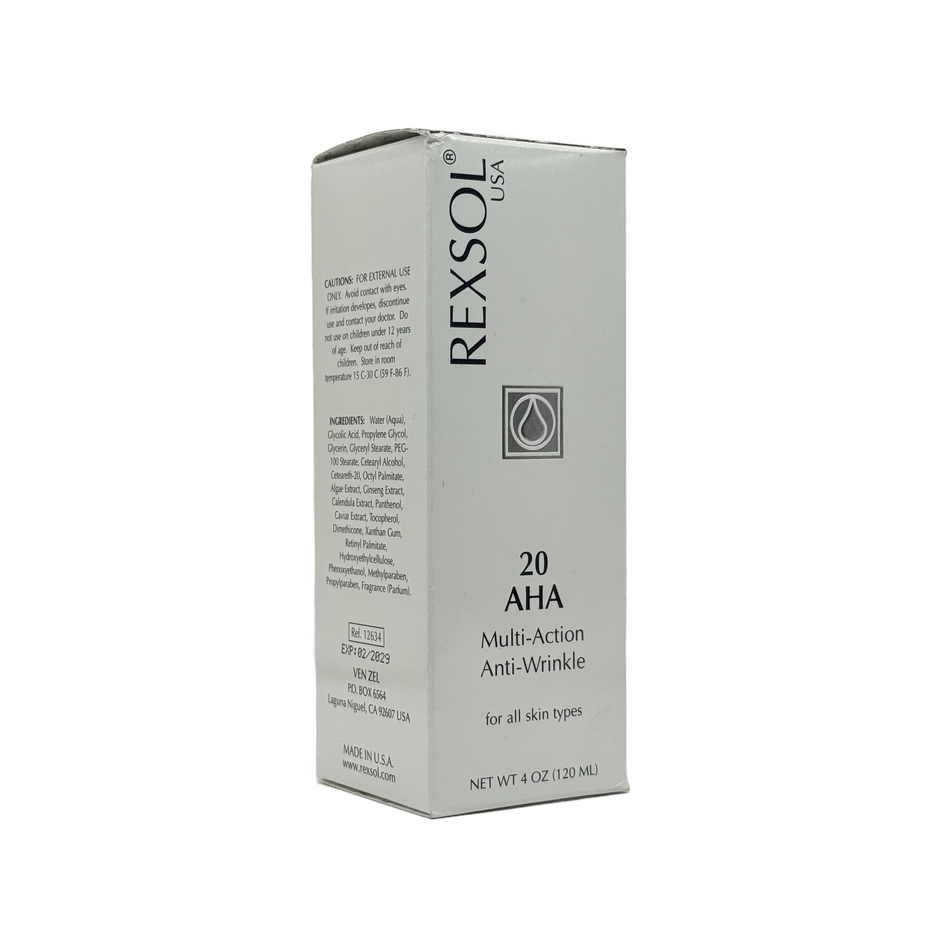 Rexsol 20 AHA Multi Action Cream 120ml - ريكسول 20 أحماض الفا هيدروكسي كريم متعدد المفعول 120مل