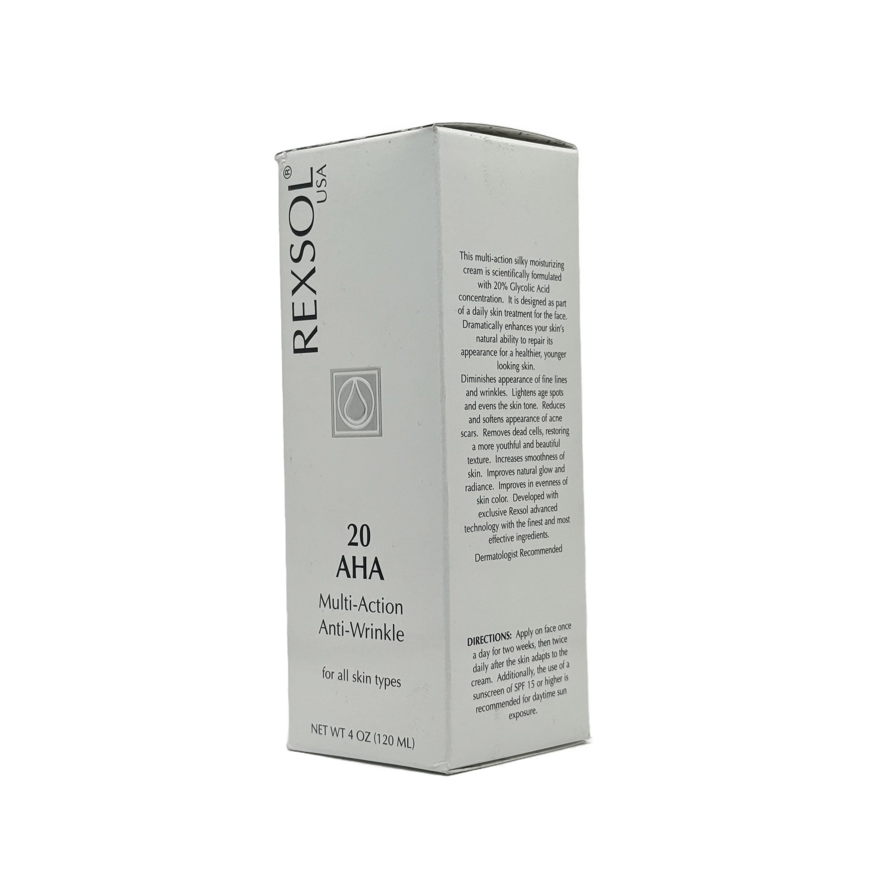 Rexsol 20 AHA Multi Action Cream 120ml - ريكسول 20 أحماض الفا هيدروكسي كريم متعدد المفعول 120مل