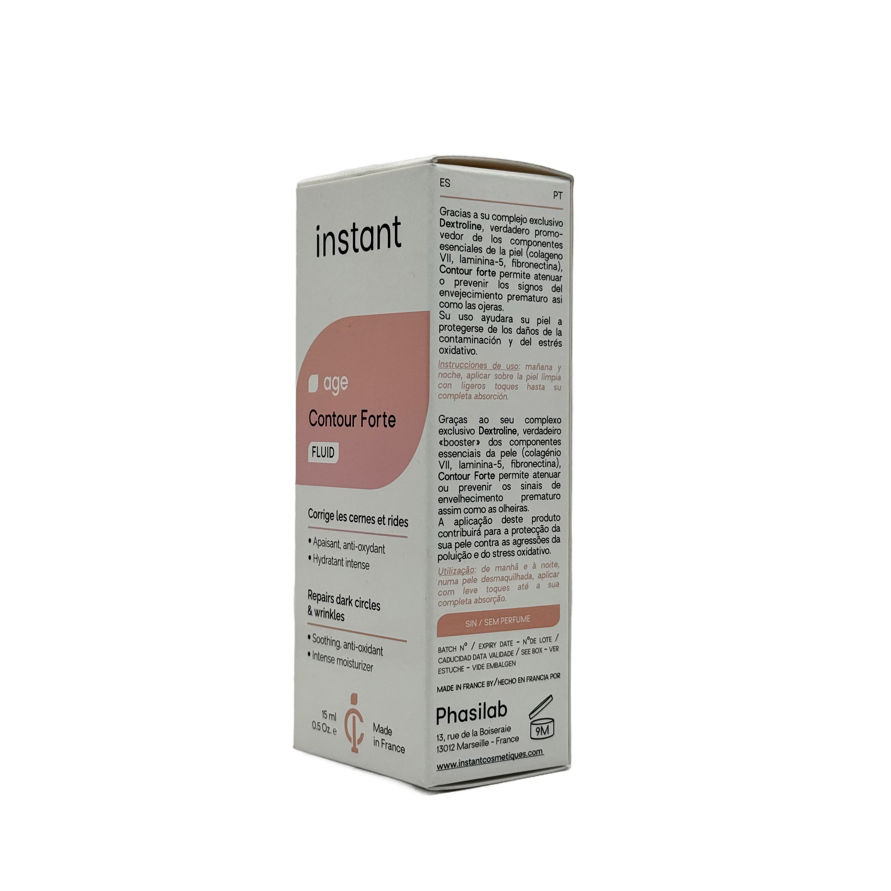 Phasilab Instant Age Contour Forte Fluid 15ml - فاسيلاب إنستانت إيج كونتور فورت فلويد 15مل