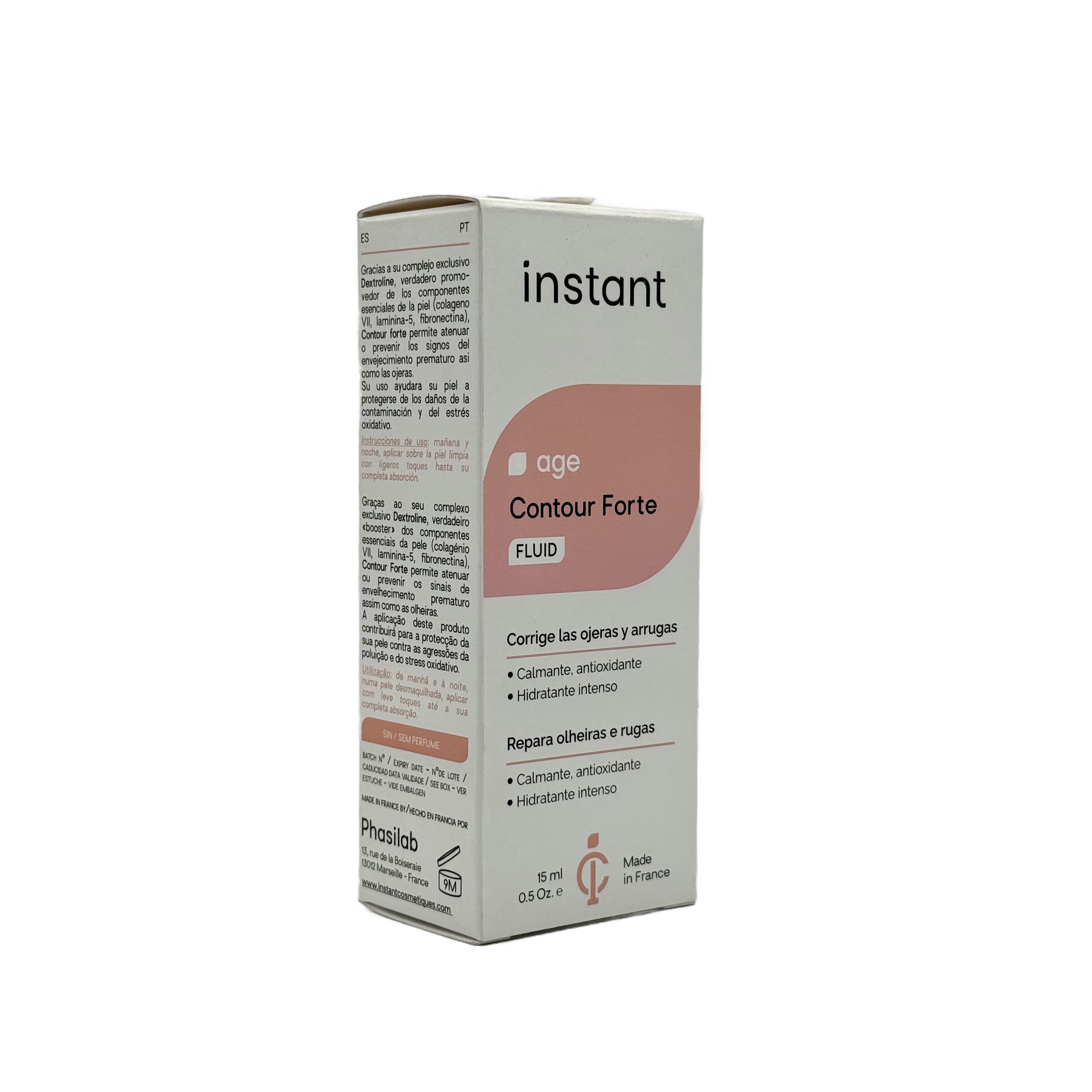 Phasilab Instant Age Contour Forte Fluid 15ml - فاسيلاب إنستانت إيج كونتور فورت فلويد 15مل