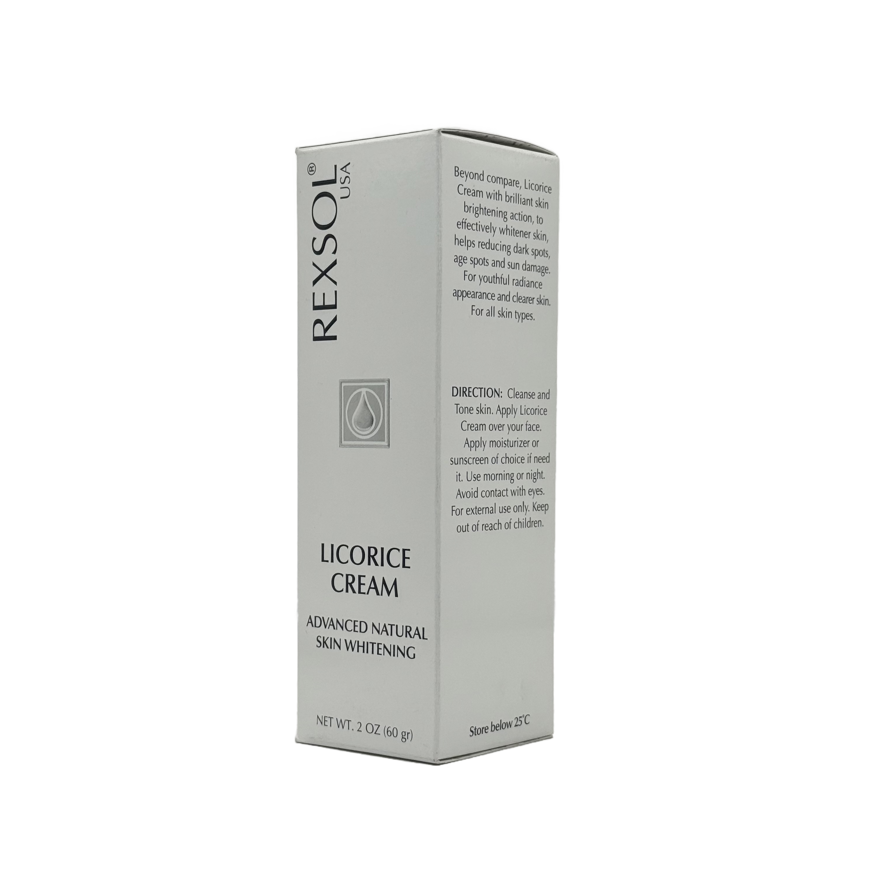 REXSOL LICORICE CREAM ADVANCED NATURAL SKIN WHITENING 60 g - ريكسول ليكوريس كريم تفتيح طبيعي متطور 60غ