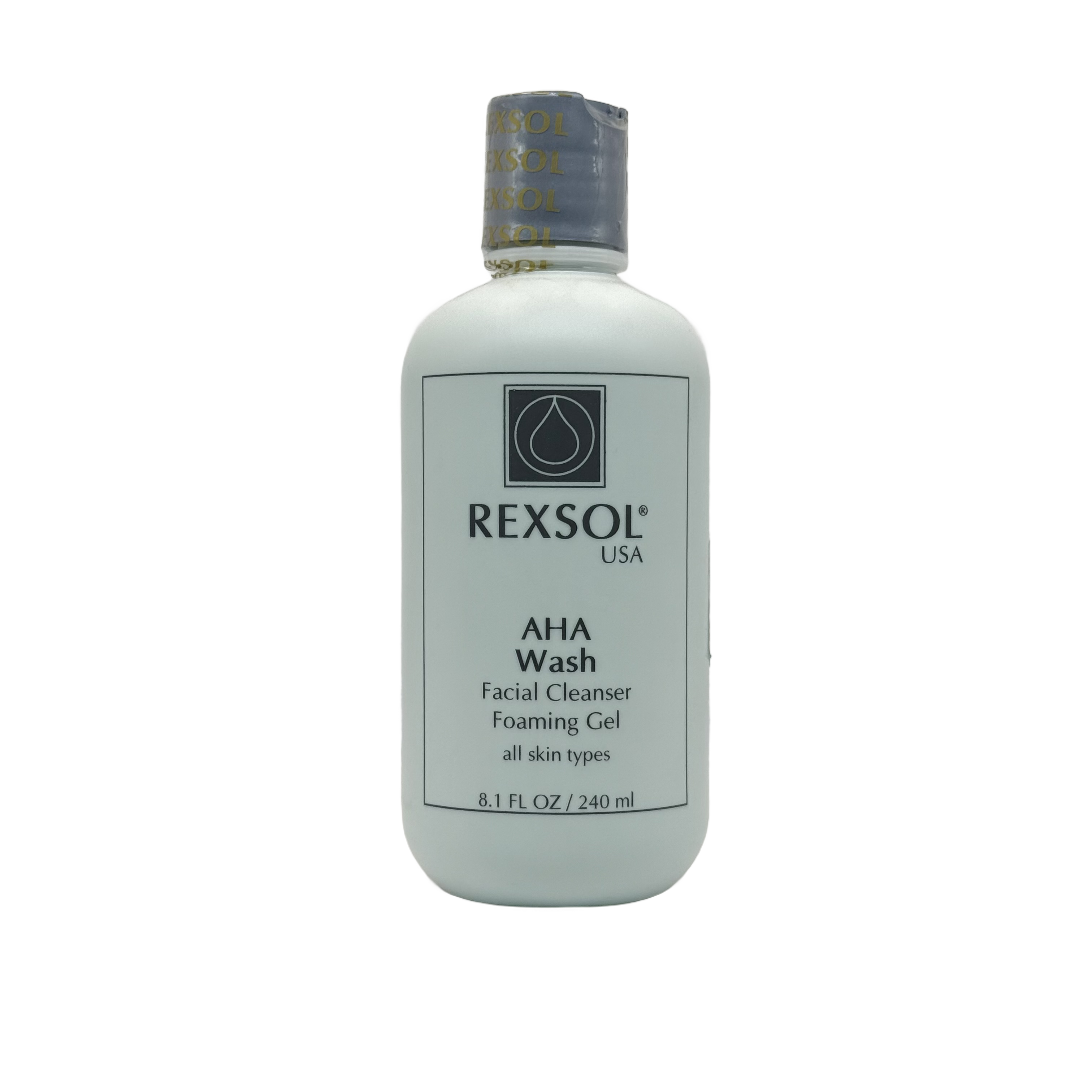 REXSOL AHA WASH FAICIAL CLEANSER FOAMING GEL 240ml - ريكسول اي اتش ايه واش منظف رغوي جل للوجه 240مل