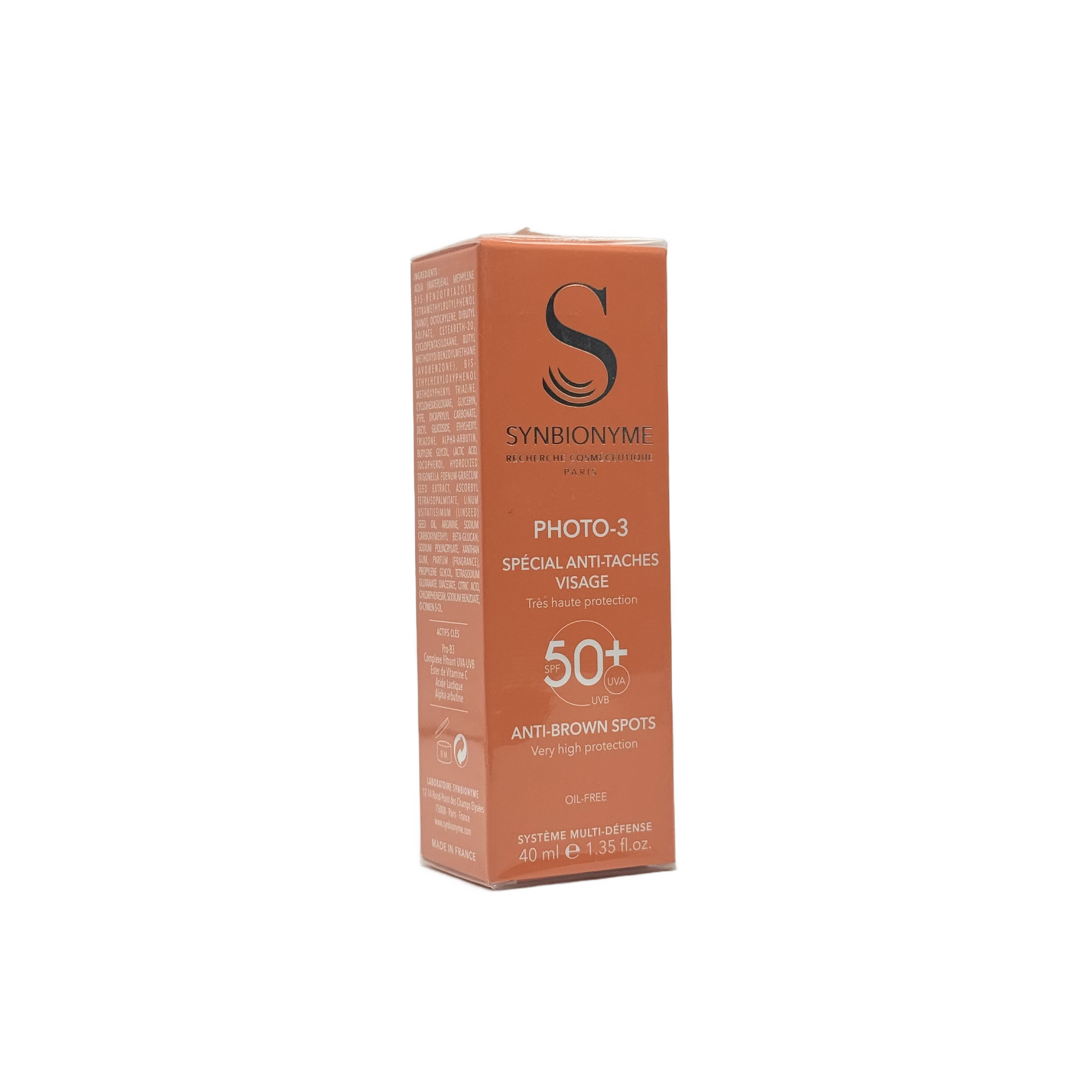 Synbionyme Photo-3 Anti Brown Spots SPF50+ 40ml - سينبيونيوم فوتو 3 مضاد البقع البنية SPF50+ 40مل