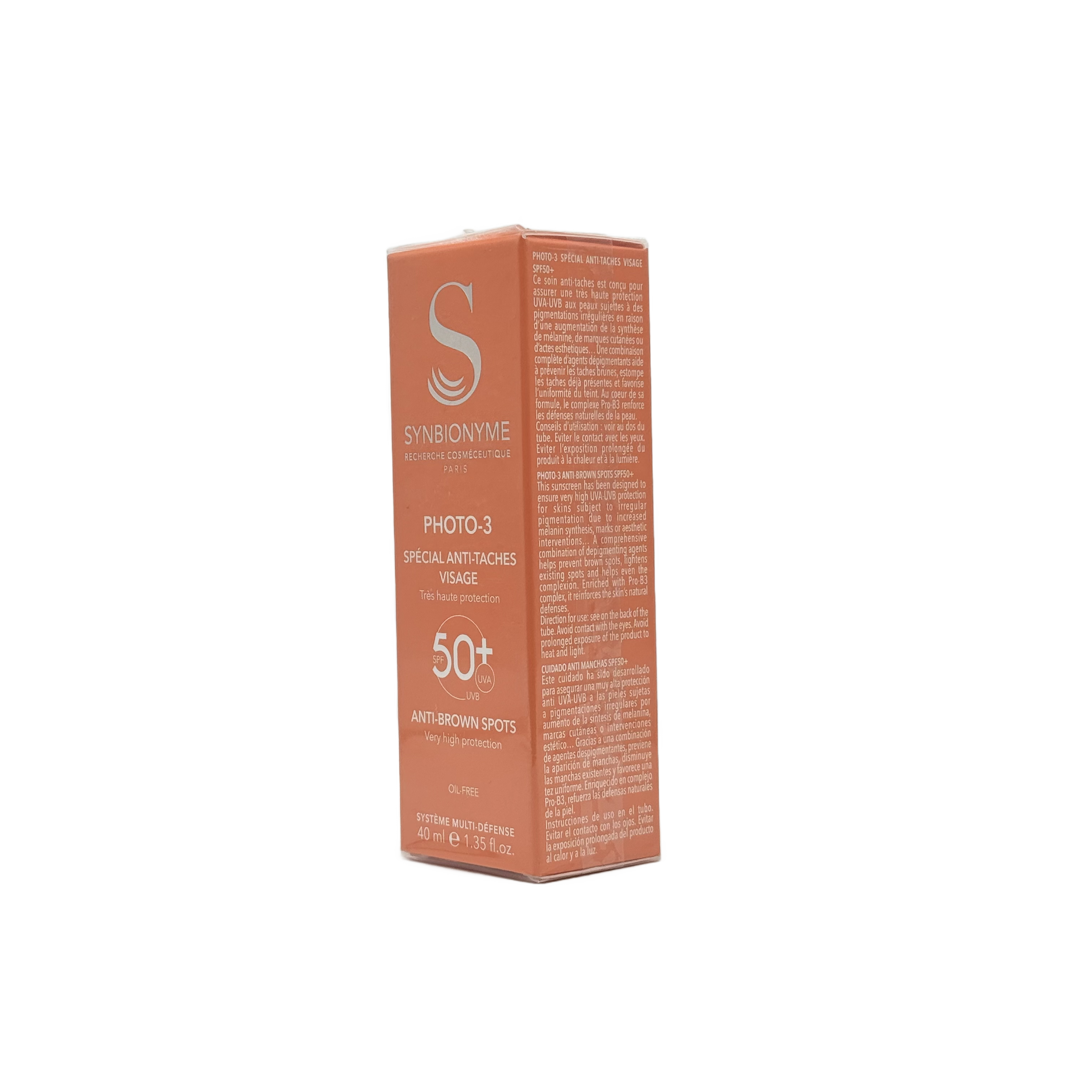 Synbionyme Photo-3 Anti Brown Spots SPF50+ 40ml - سينبيونيوم فوتو 3 مضاد البقع البنية SPF50+ 40مل