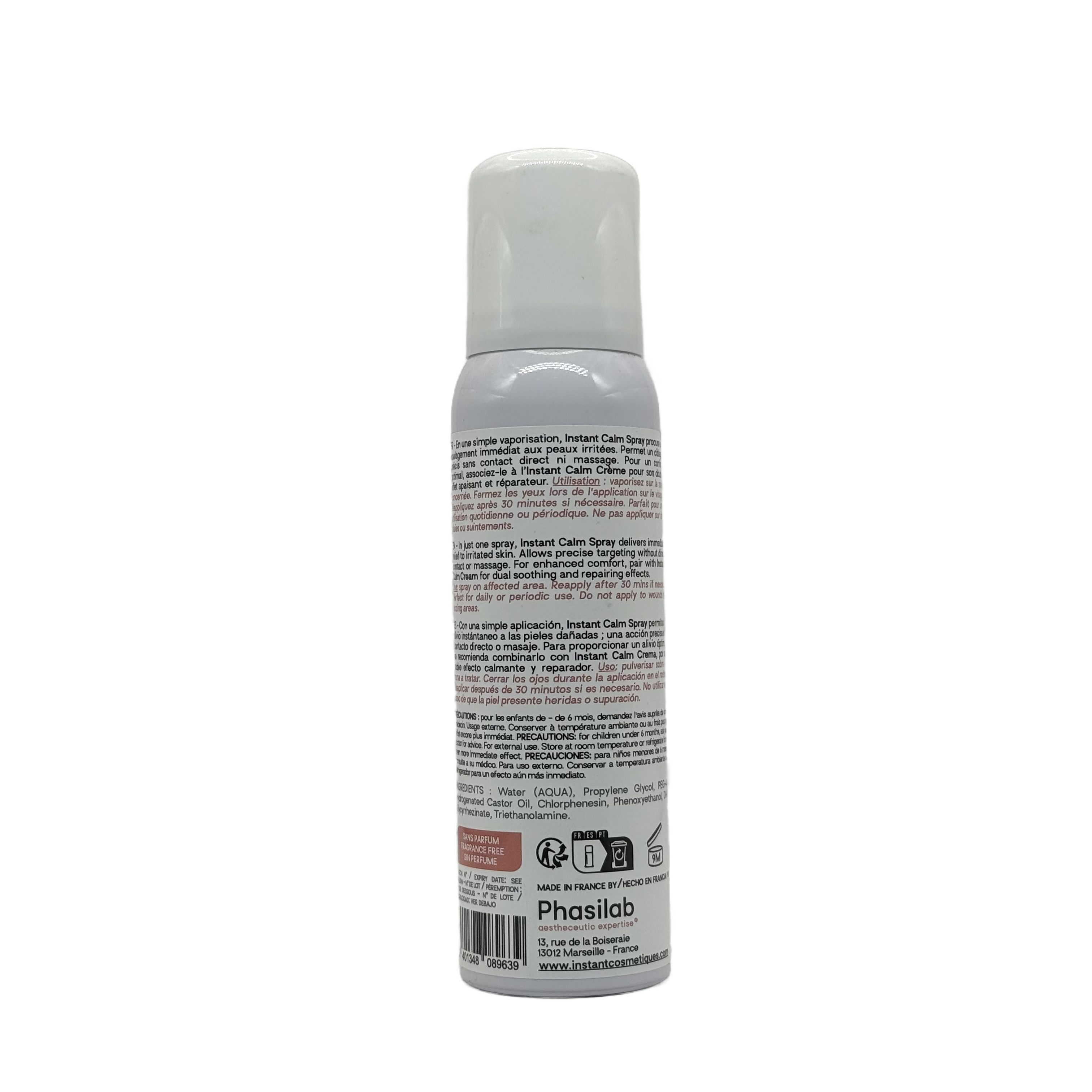Phasilab Instant Calm Spray 75ml - فاسيلاب إنستانت كالم سبراي 75مل