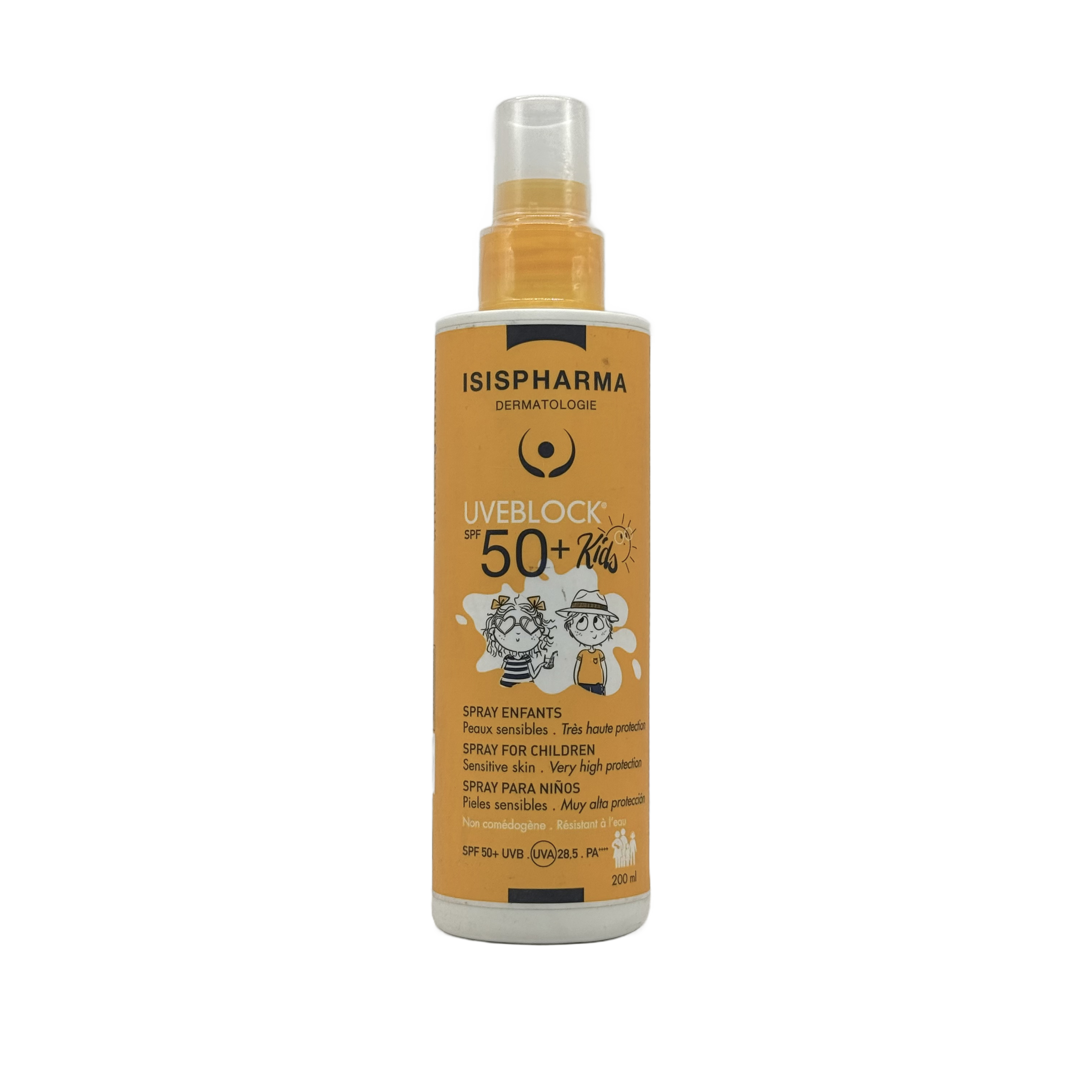ISISPharma UVEBLOCK SPF50+ Spray Kids 200ml - ايزيس فارما يوفبلوك SPF50+ بخاخ للأطفال 200مل
