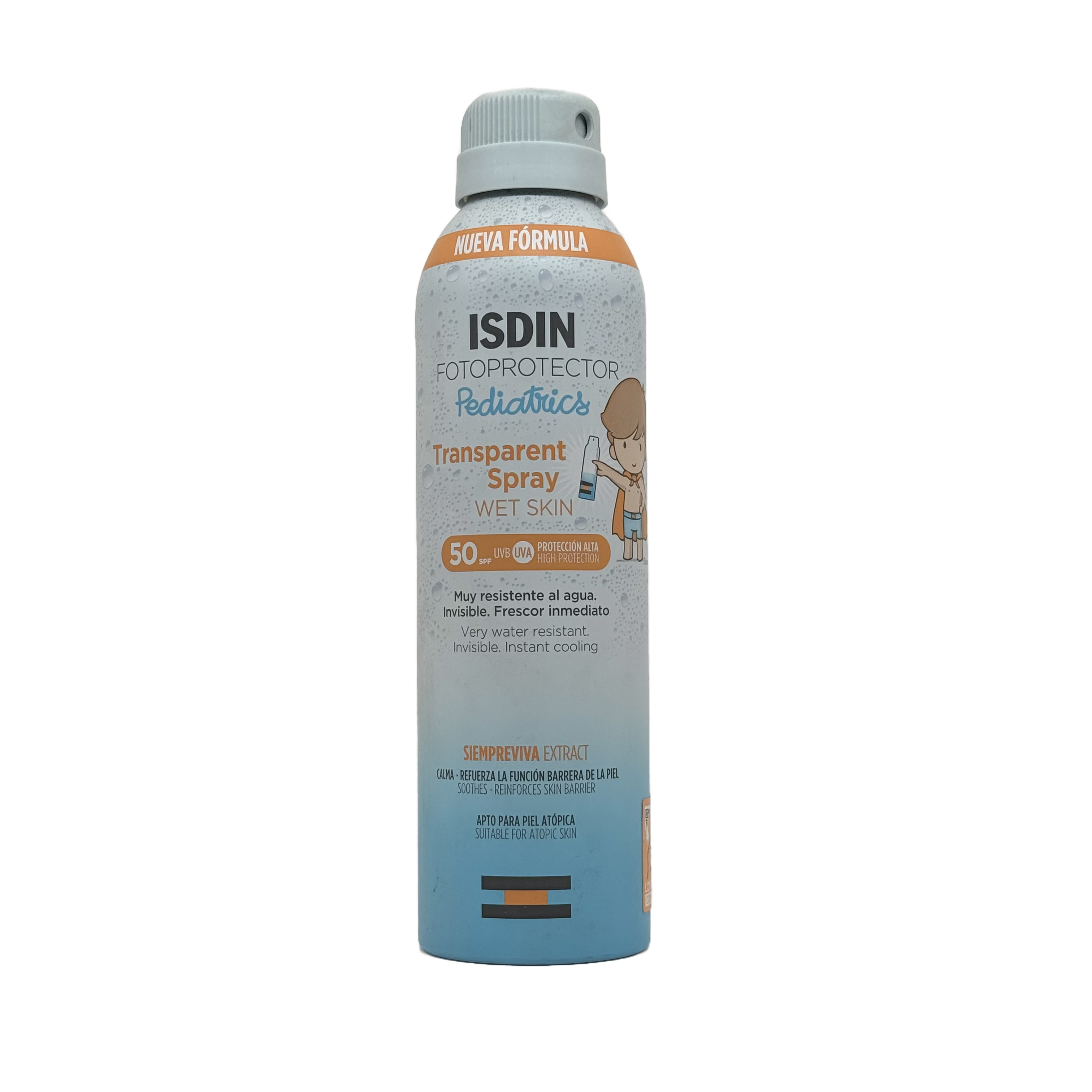 ISDIN Fotoprotector Transparent Spray Wet Skin Pediatrics SPF 50 250ml - إيزدين فوتوبروتيكتور بخاخ شفاف للأطفال ويـت سكن SPF 50 250مل
