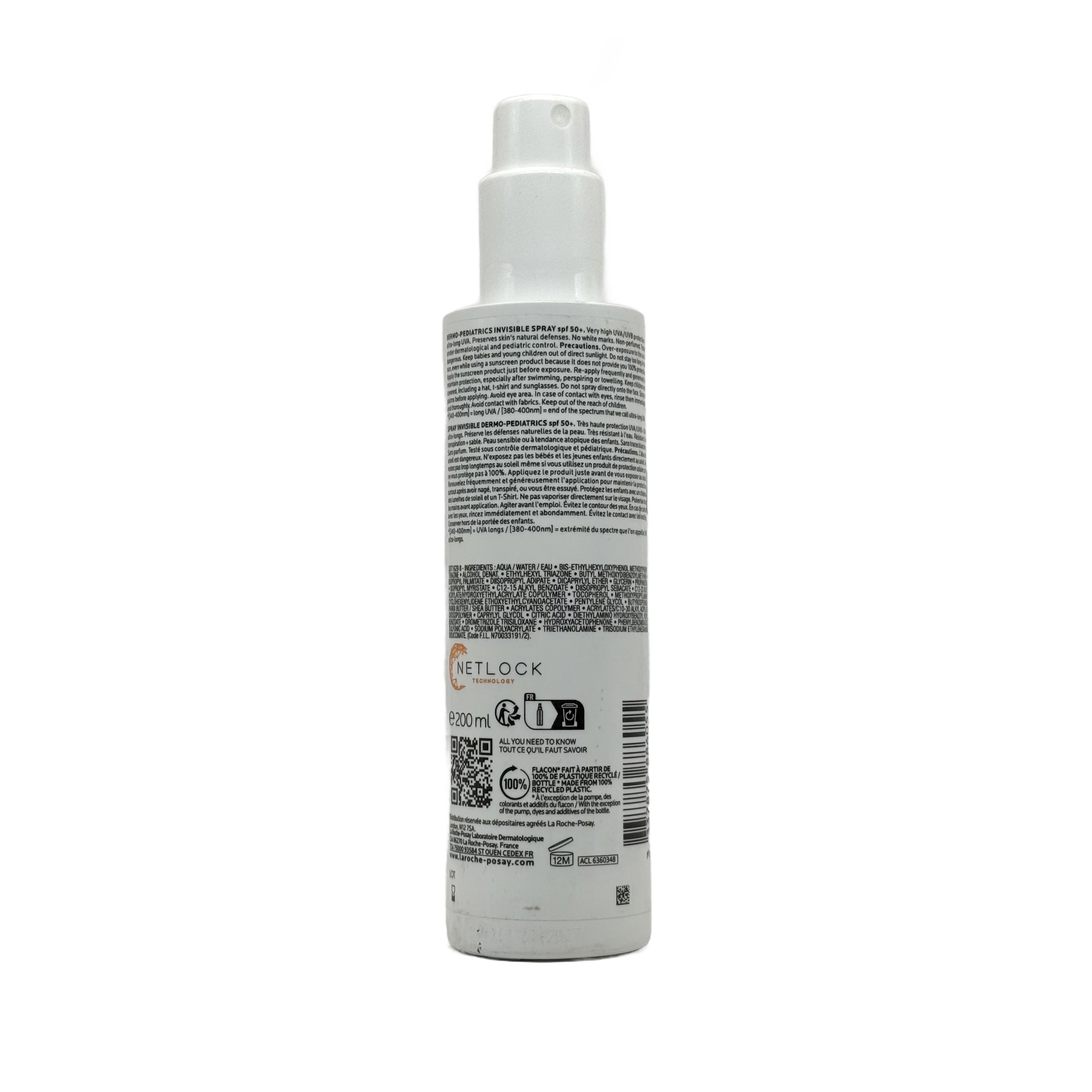 LA ROCHE POSAY ANTHELIOS UVMUNE 400 DERMO-PAEDIATRICS HYDRATING LOTION SPF50+ 200ml - لاروش بوزيه أنثيليوس يوفي ميون 400 ديرمو بيدياتريكس لوشن مرطب SPF50+ 200مل