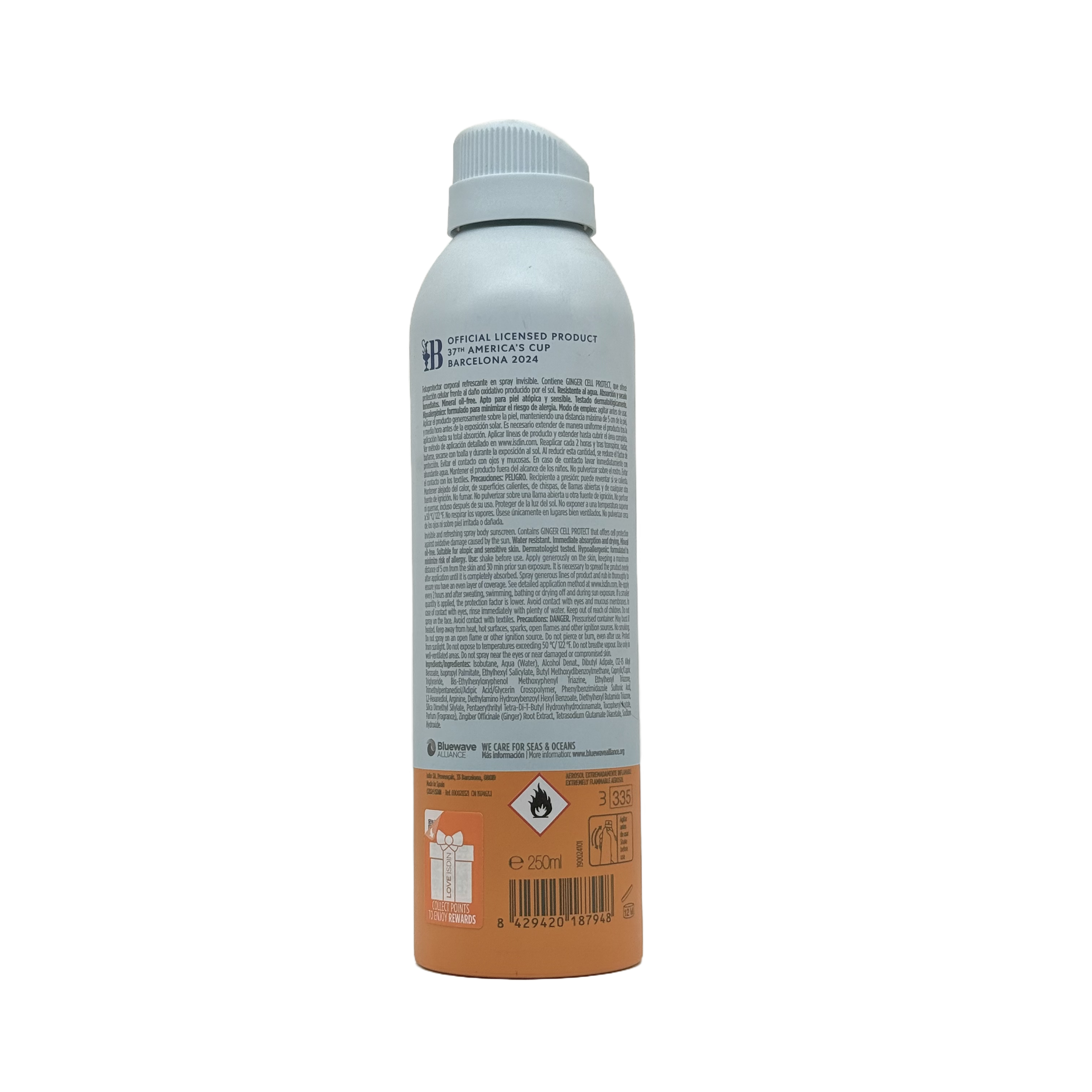 ISDIN Fotoprotector Transparent Spray Wet Skin SPF 50 250ml - إيزدين فوتوبروتيكتور بخاخ شفاف ويـت سكن SPF 50 250مل
