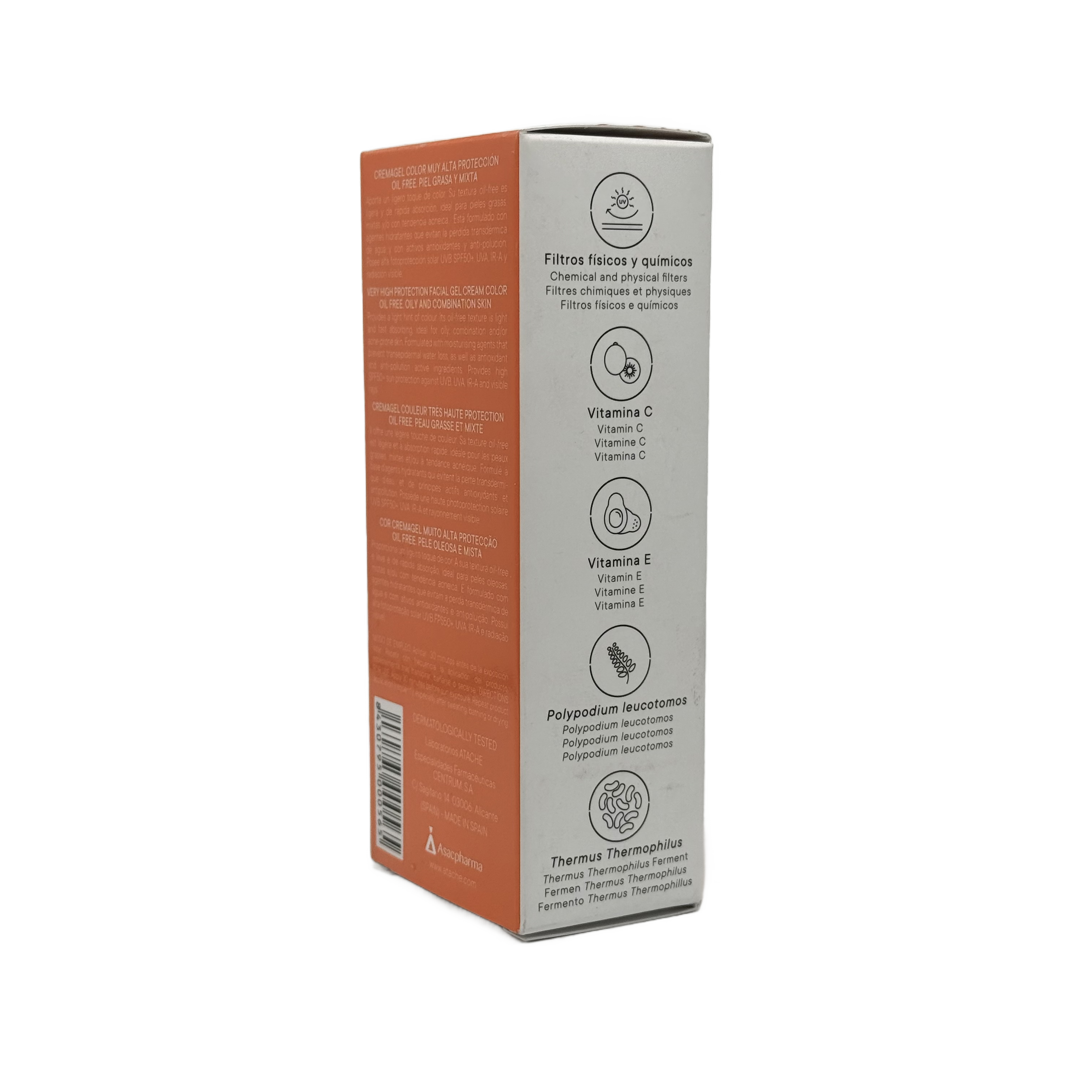 ATACHE Gel Cream Color SPF 50+ 50ml - اتاشي جل كريم كولور SPF 50+ 50مل