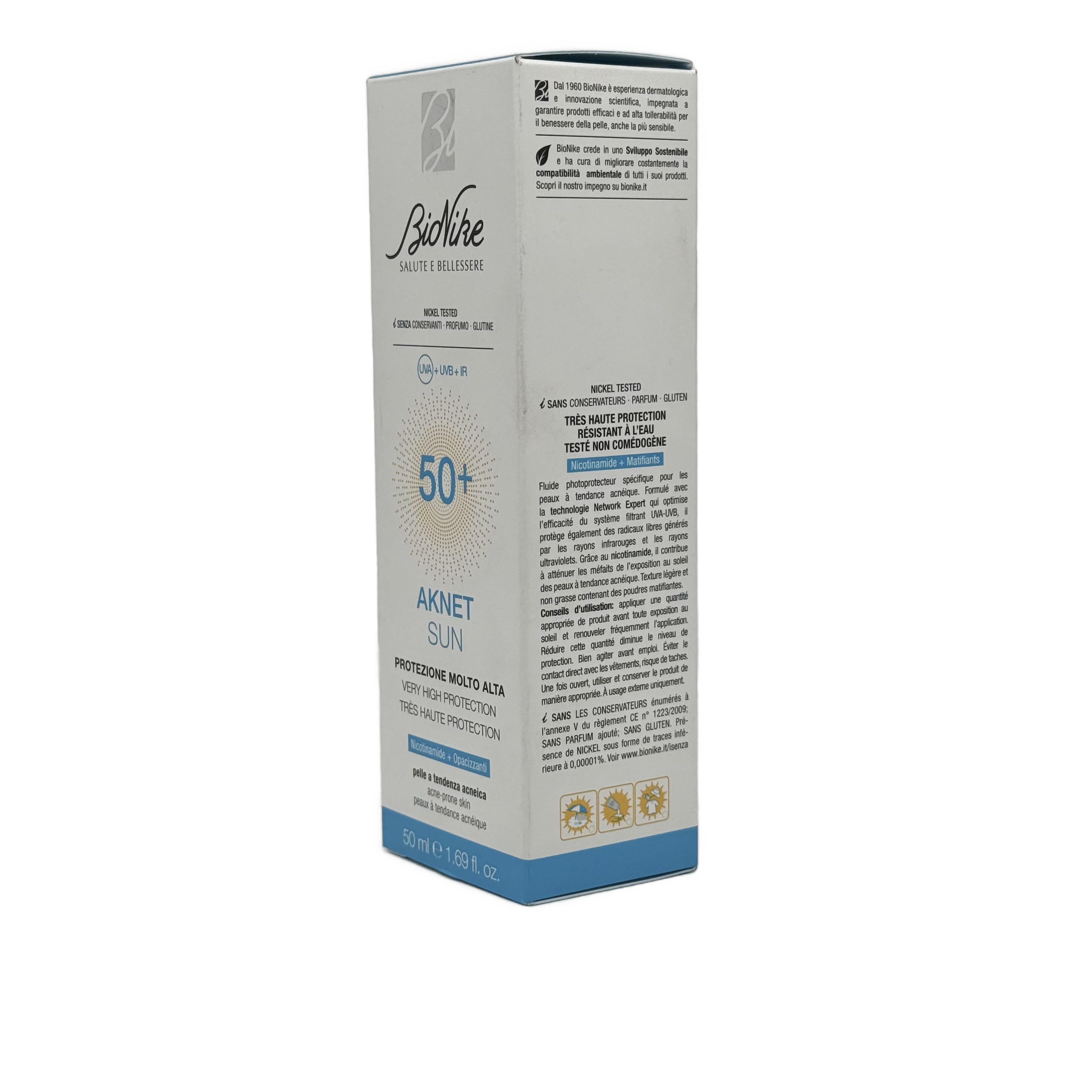 bionike aknet sun spf50+ 50ml - بايونايك أكنِت صن SPF50+ 50مل