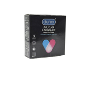 Durex Mutual Pleasure 3 Condom Large - واقي ذكري ديوركس ميوتشوال بليجر 3 قطع مقاس كبير