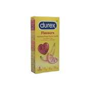 Durex Flavour Condom 6 Pack Large - واقي ذكري ديوركس نكهات 6 قطع مقاس كبير