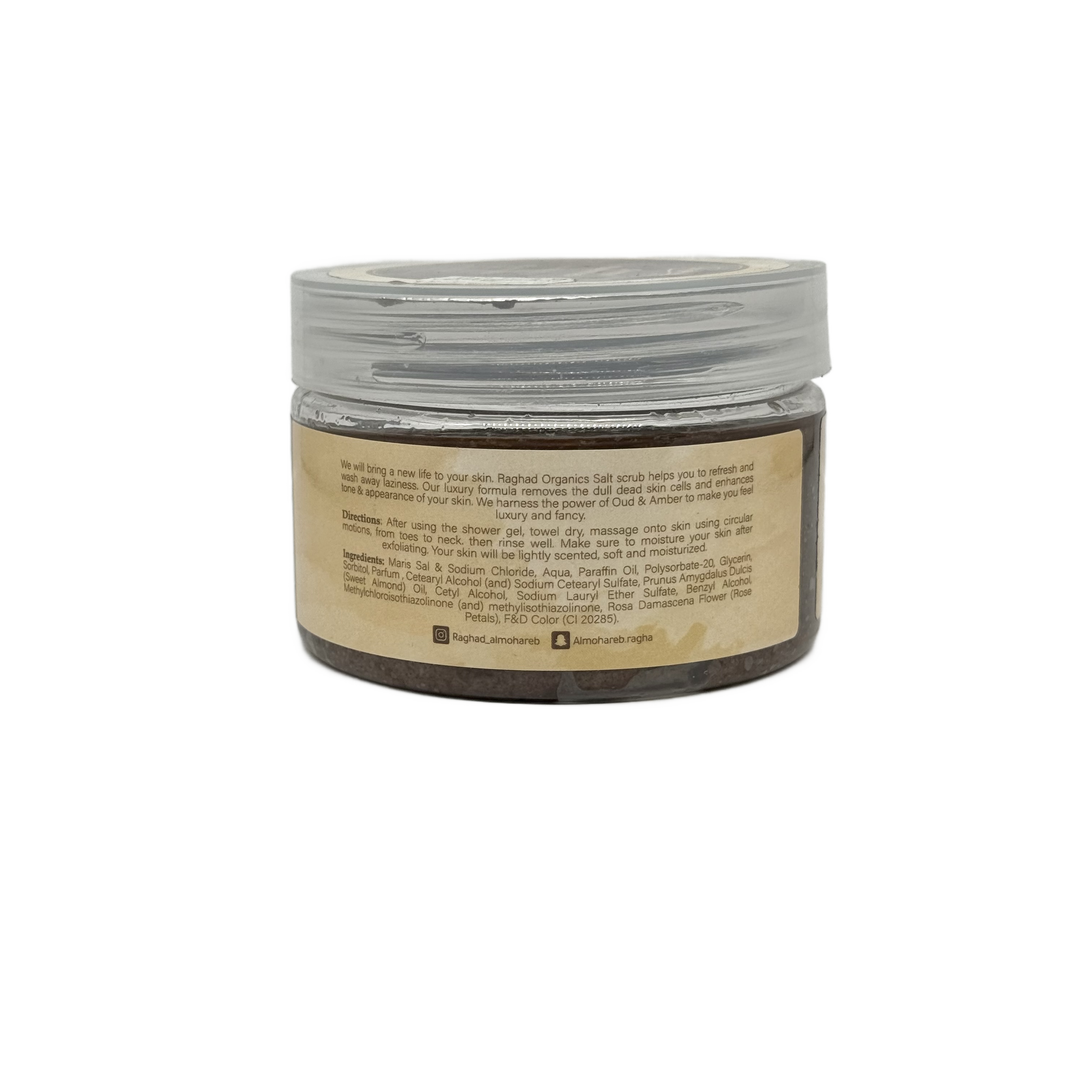 Raghad Organics Oriental Mademoiselle Body Scrub 250ml - مقشر رغد اورجانيكس اورينتال ماديموازيل للجسم 250 مل