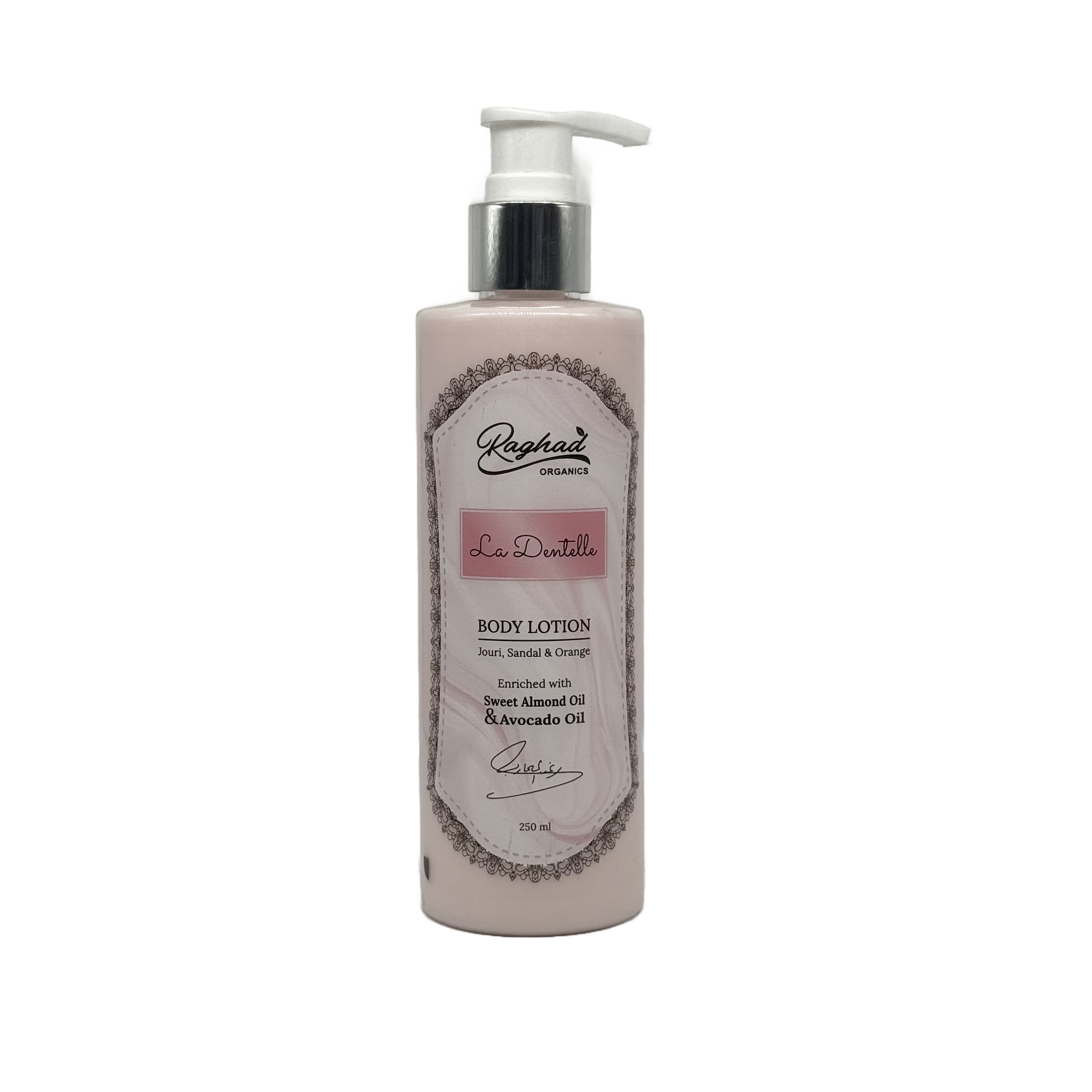 Raghad Organics La Dentelle Body Lotion 250ml - لوشن جسم رغد اورجانيكس لا دينتيل 250 مل
