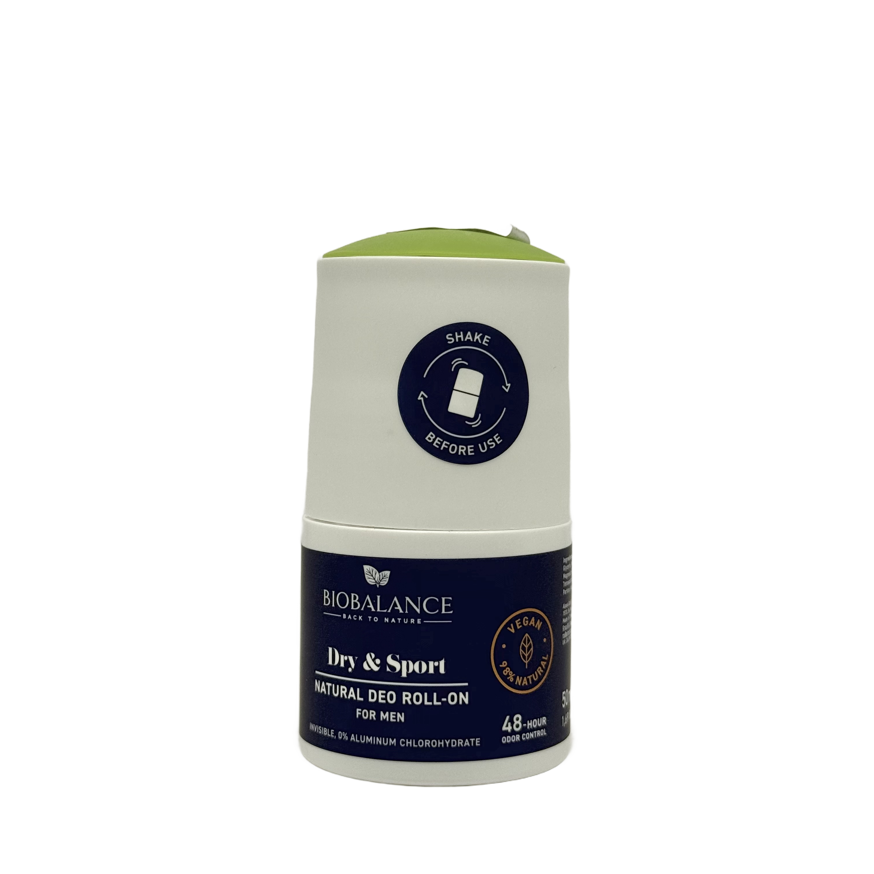 Bio Balance Dry And Sport For Men Deodorant Roll On 50ml - مزيل عرق بيو بالانس دراي اند سبورت للرجال رول اون 50 مل