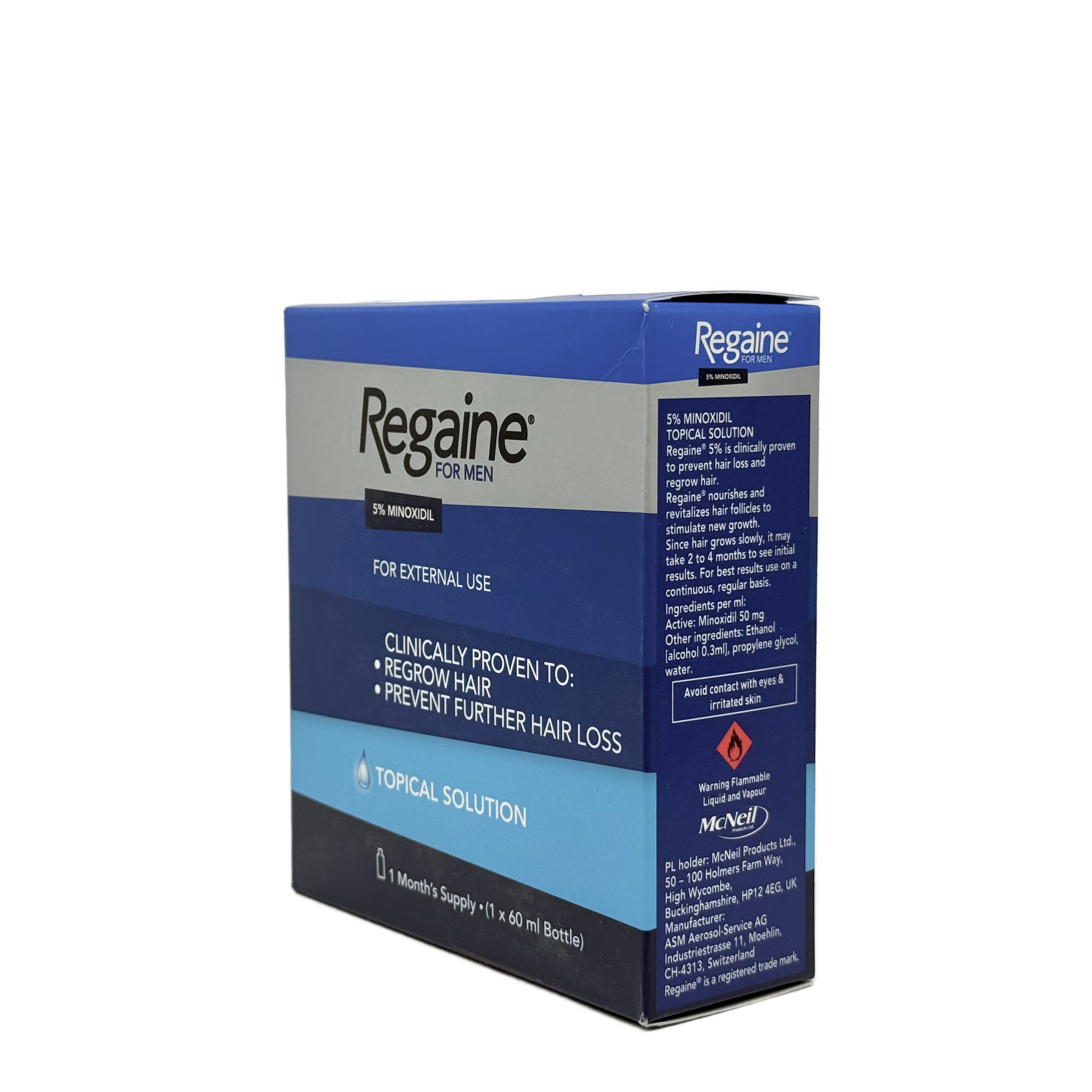 Regaine For Men Extra Strength Scalp Solution 60 ml - ريجين للرجال محلول فروة الرأس قوة اضافية 60 مل
