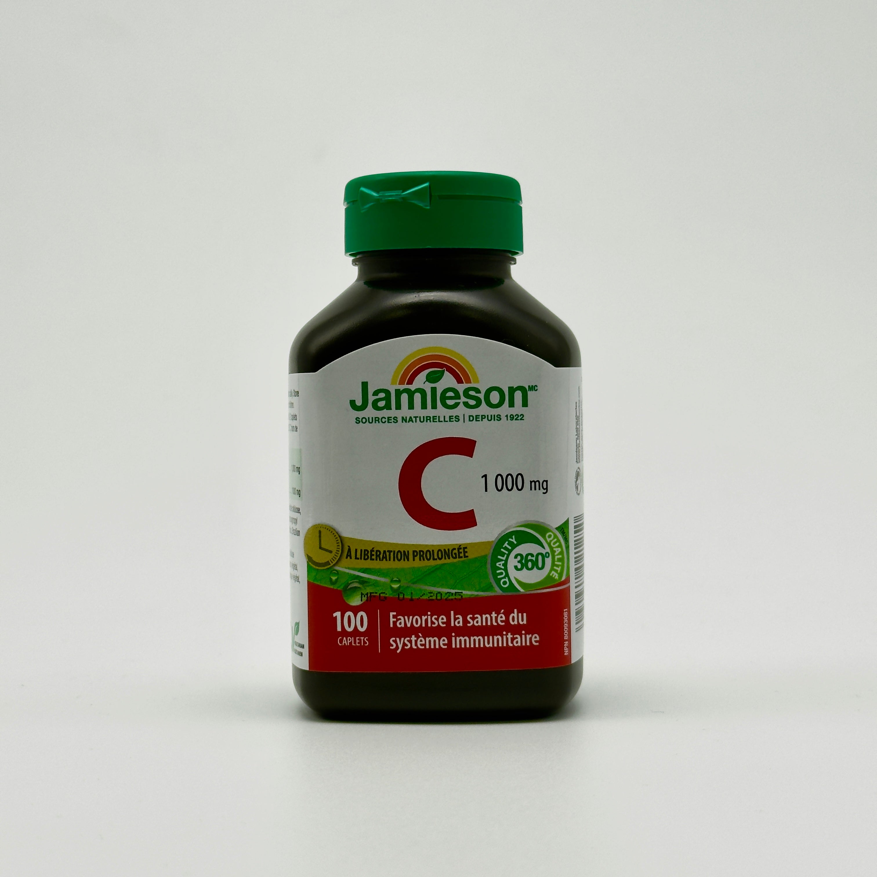 Jamieson Vitamin C 1000mg 100Caplets أقراص فيتامين سي من جاميسون 1000 ملغ – 100 قرص