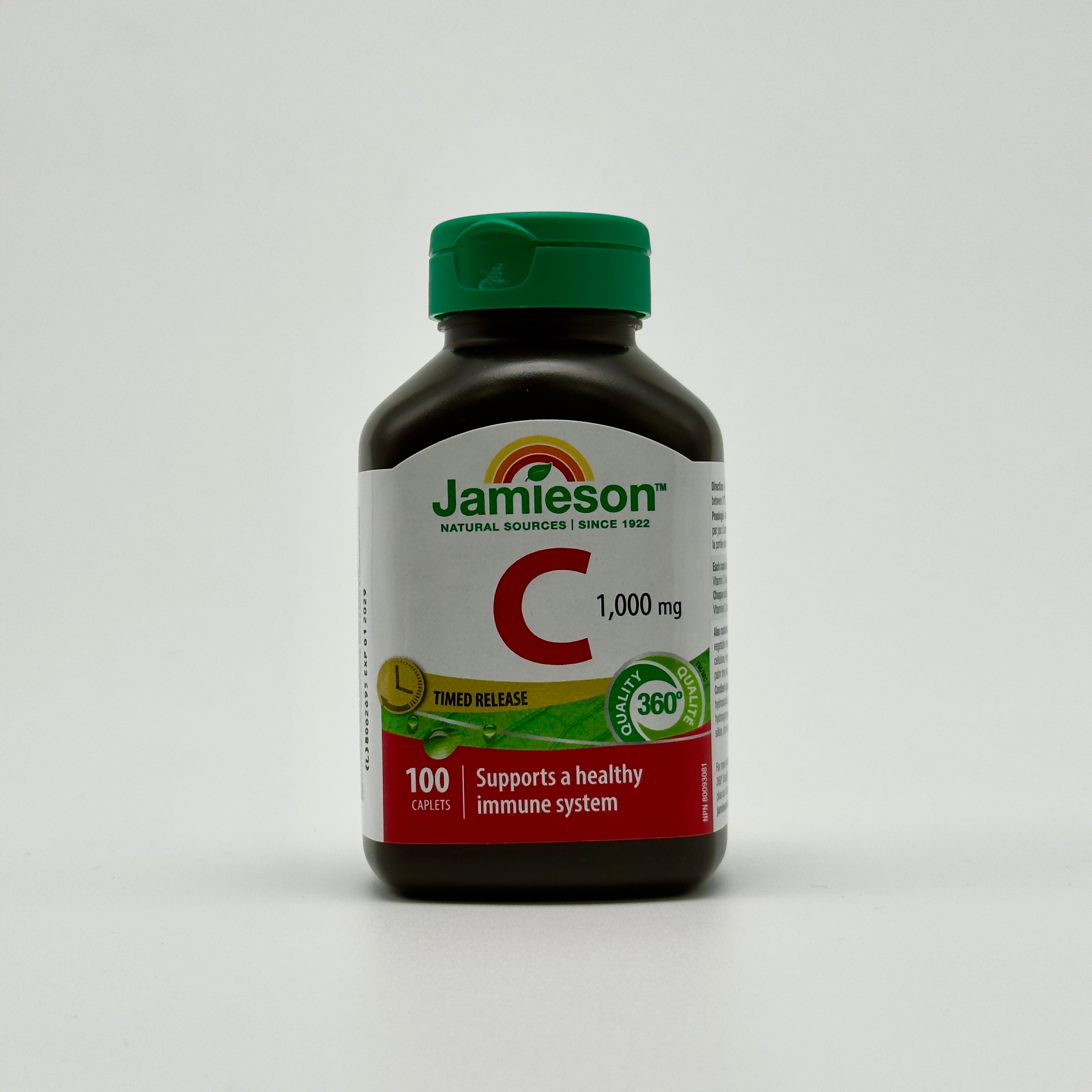Jamieson Vitamin C 1000mg 100Caplets أقراص فيتامين سي من جاميسون 1000 ملغ – 100 قرص