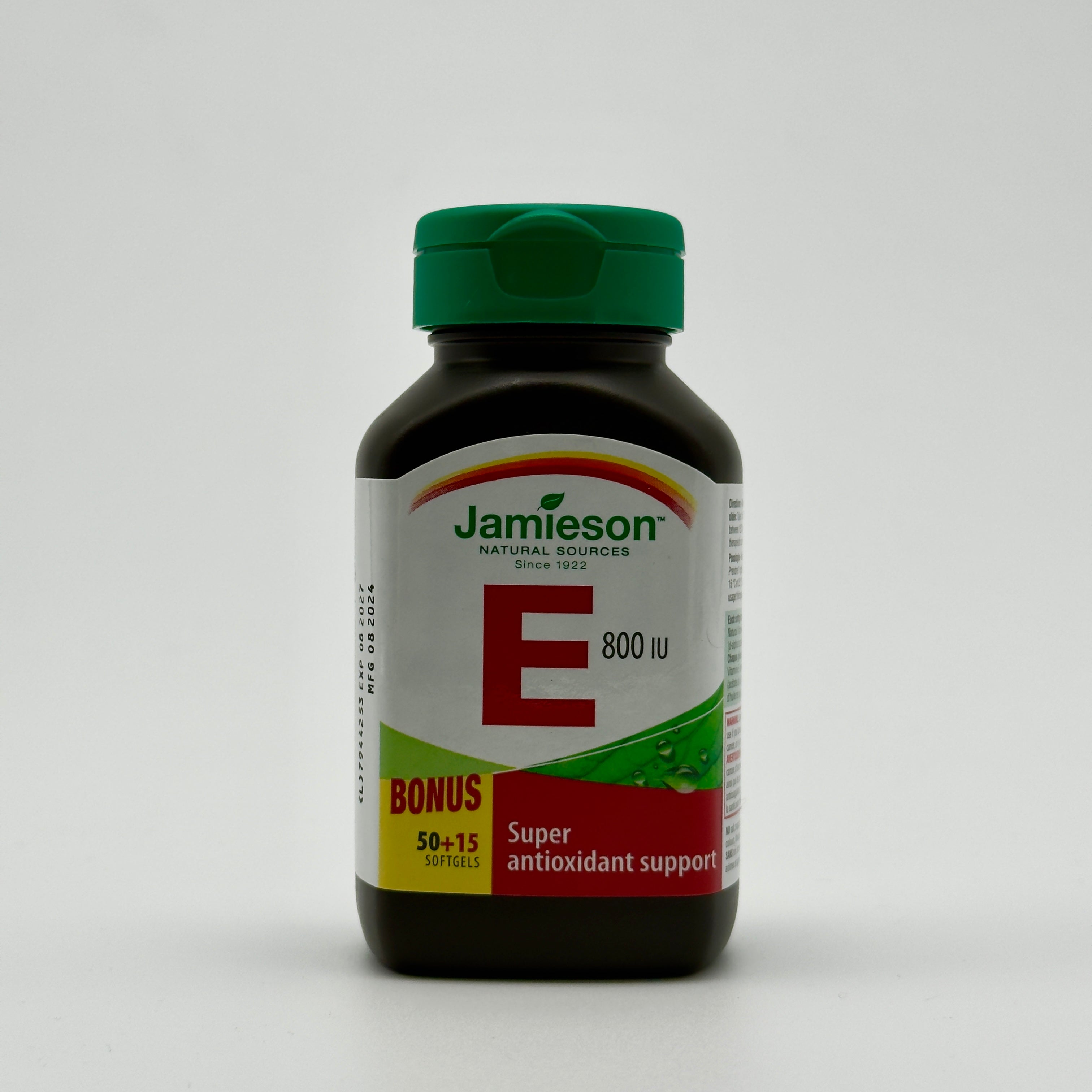 Jamieson Vitamin E 800 IU  - جاميسون فيتامين هـ 800 وحدة دولية