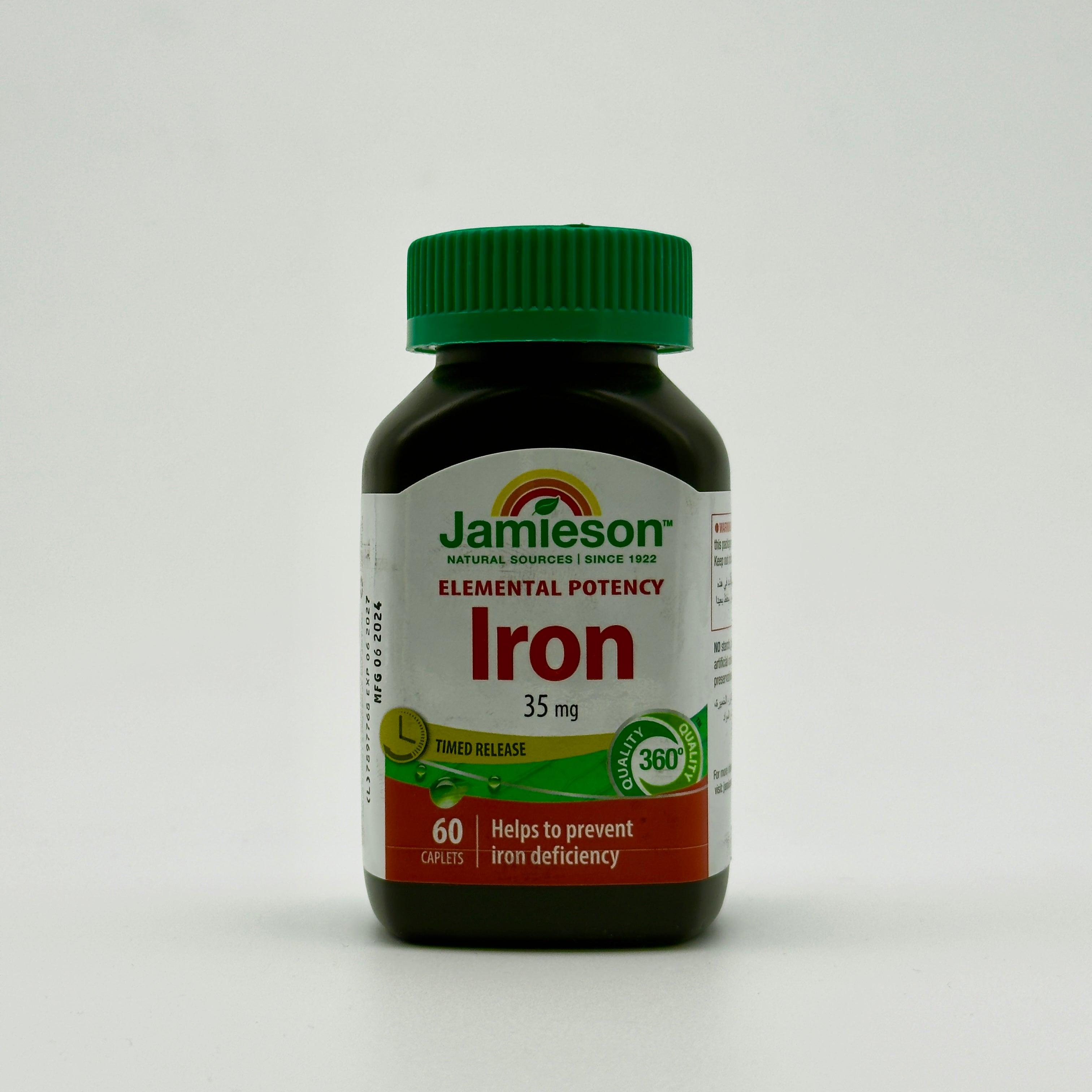 Jamieson Iron 35 mg Timed Release  -  جاميسون حديد 35 ملغ بإطلاق تدريجي