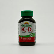 Jamieson Vitamin K2 120 mcg & D3 1000 IU – 2-in-1 Support جاميسون فيتامين ك2 120 مكغ و د3 1000 وحدة دولية – دعم المناعة والعظام 2 في  -  1