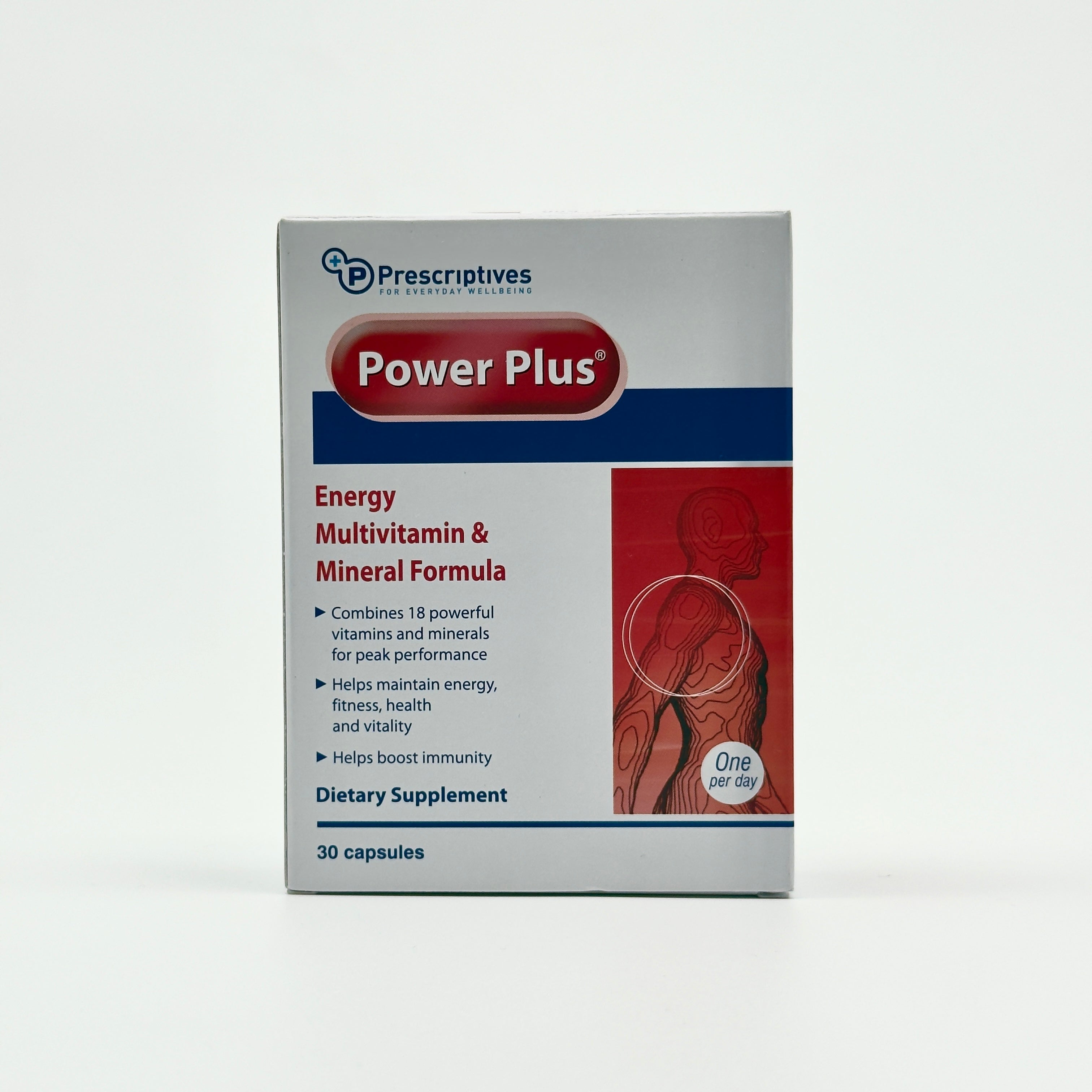 Power Plus Multi Vitamins and Minerals – 30 Capsules  -  باور بلس مالتي فيتامينز ومعادن – 30 كبسولة