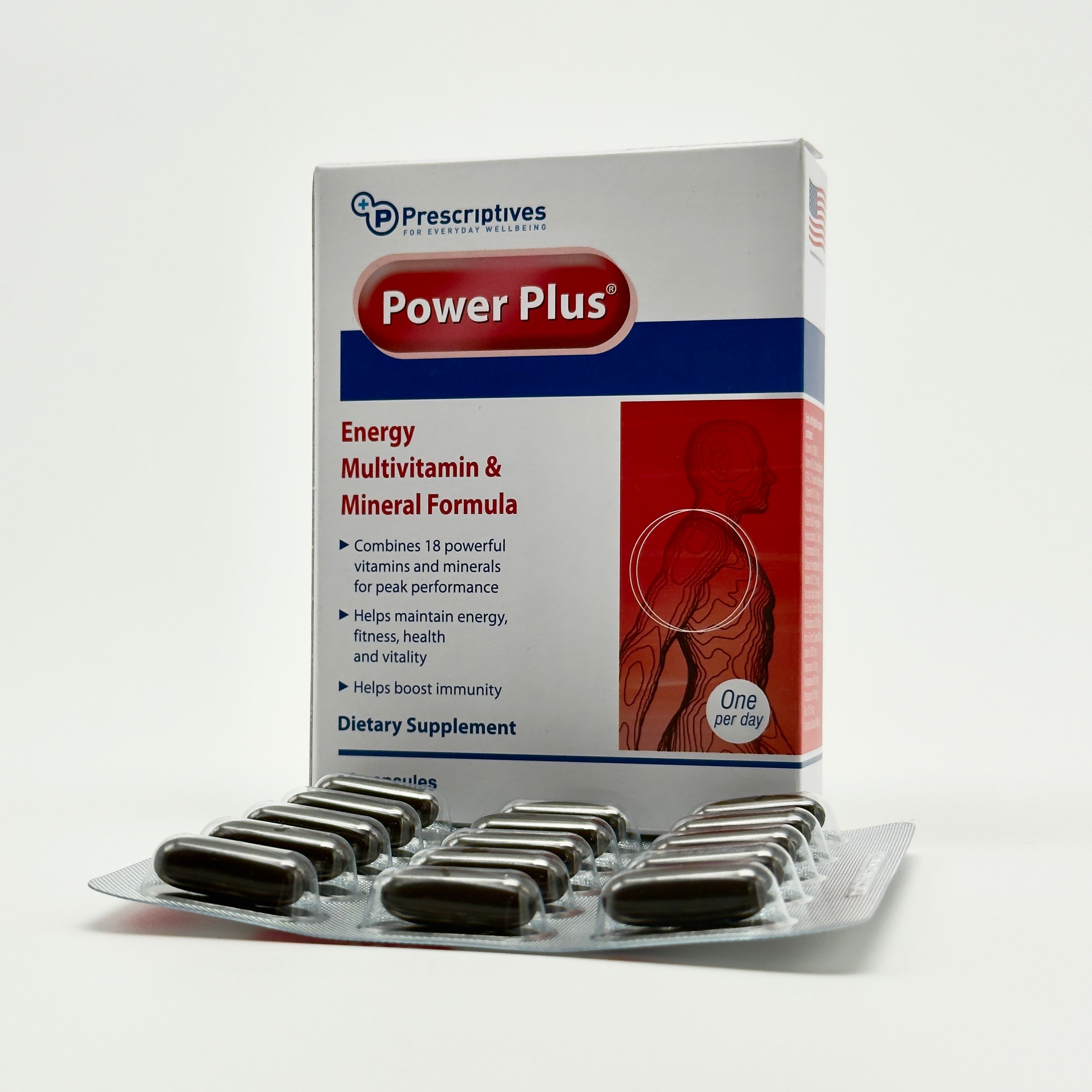 Power Plus Multi Vitamins and Minerals – 30 Capsules  -  باور بلس مالتي فيتامينز ومعادن – 30 كبسولة