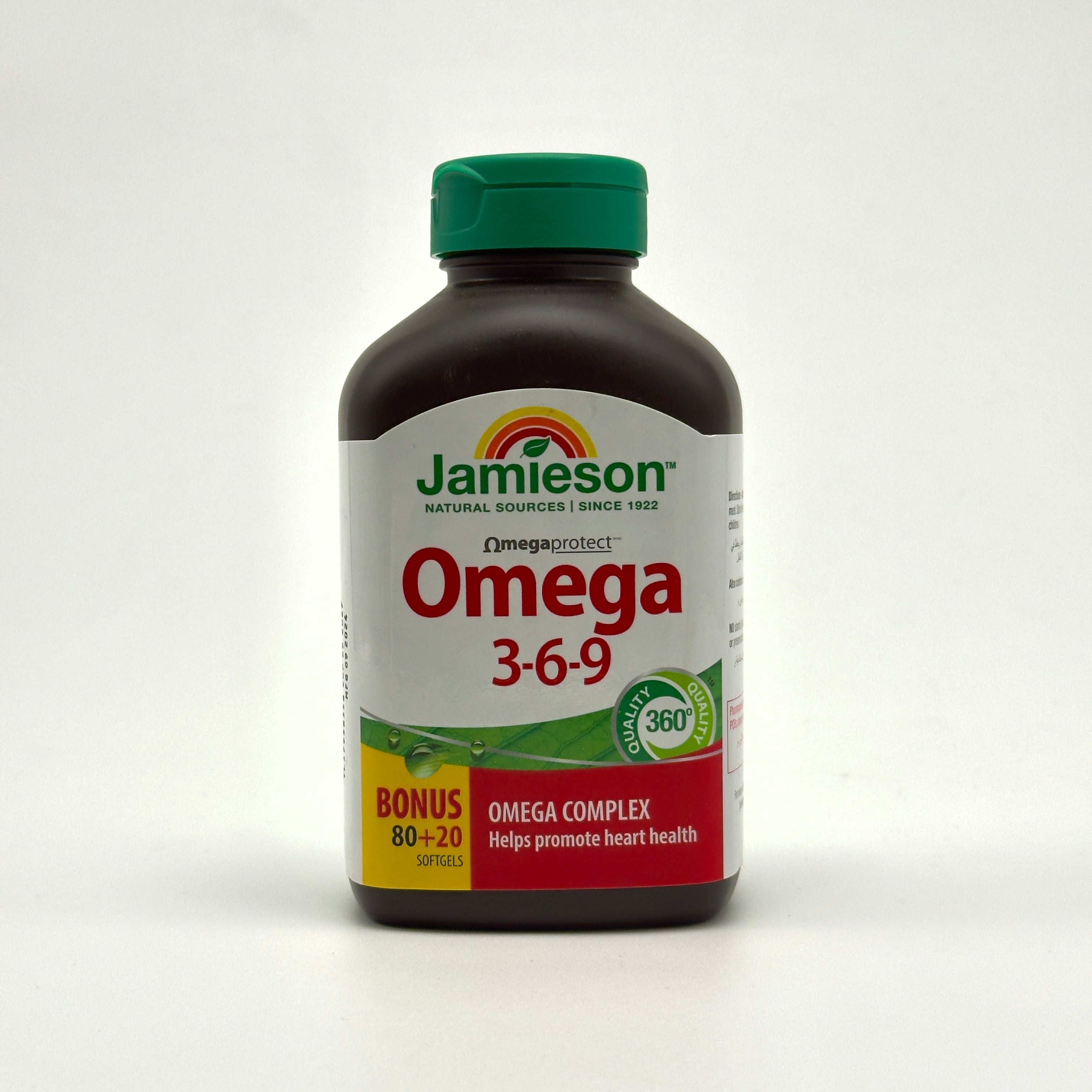 Jamieson Omega 3-6-9 – OmegaProtect – 100 Softgels  - جاميسون أوميغا 3-6-9 – أوميغا بروتكت – 100 كبسولة
